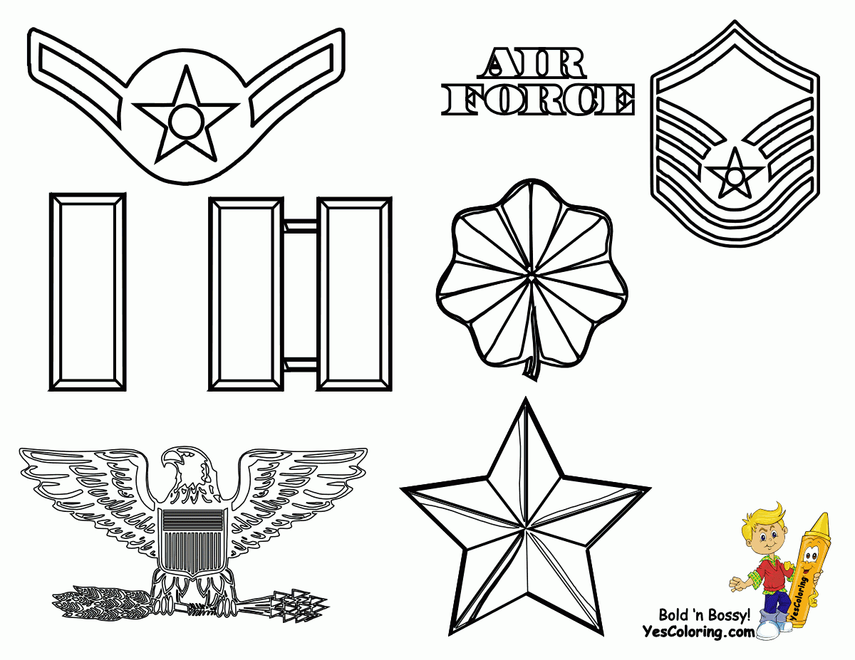 Military Emblems Coloring Pages Coloring Home