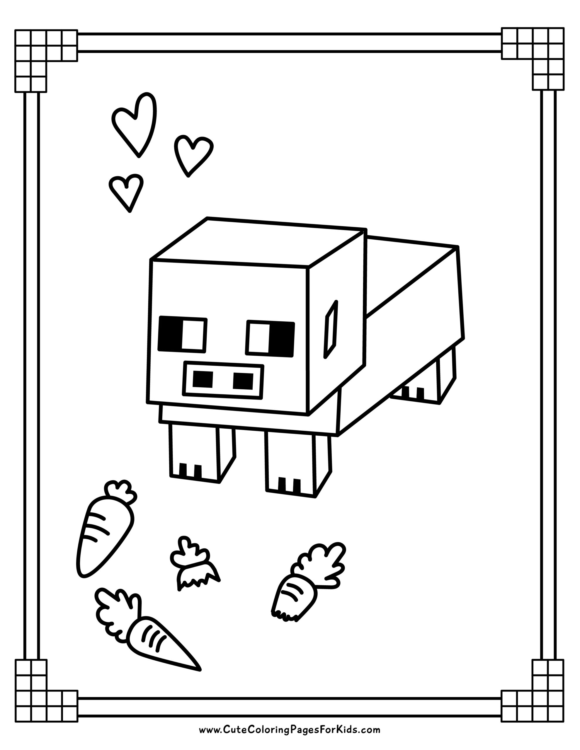 Minecraft Coloring Page