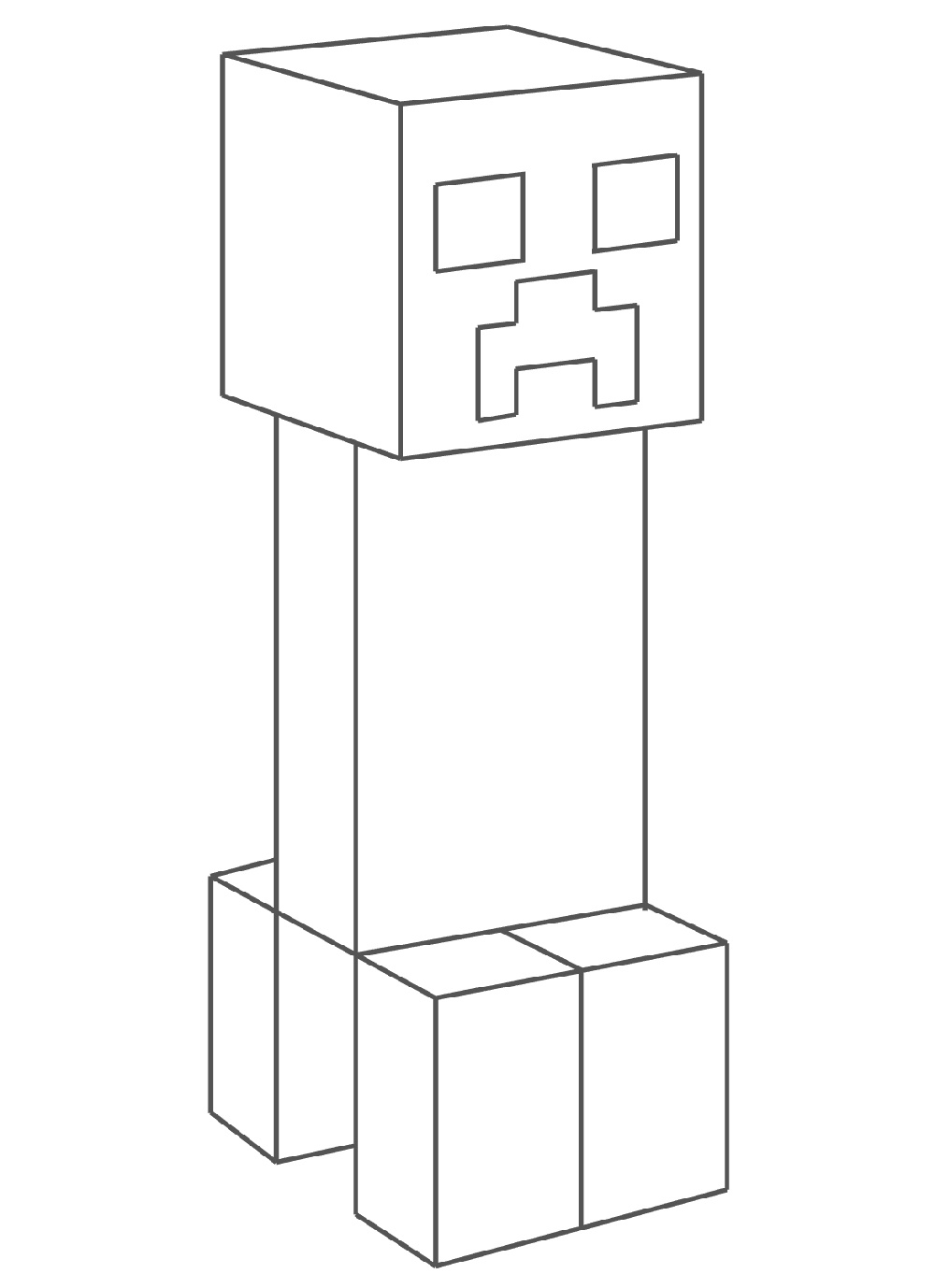 Minecraft Creeper Coloring Pages Printable Coloringpages2019 Images And Photos Finder