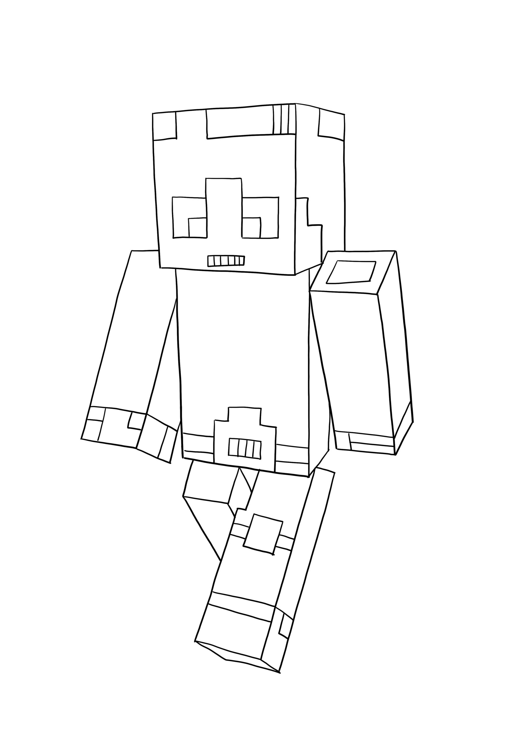 Minecraft Dan Tdm Coloring Pages Printable