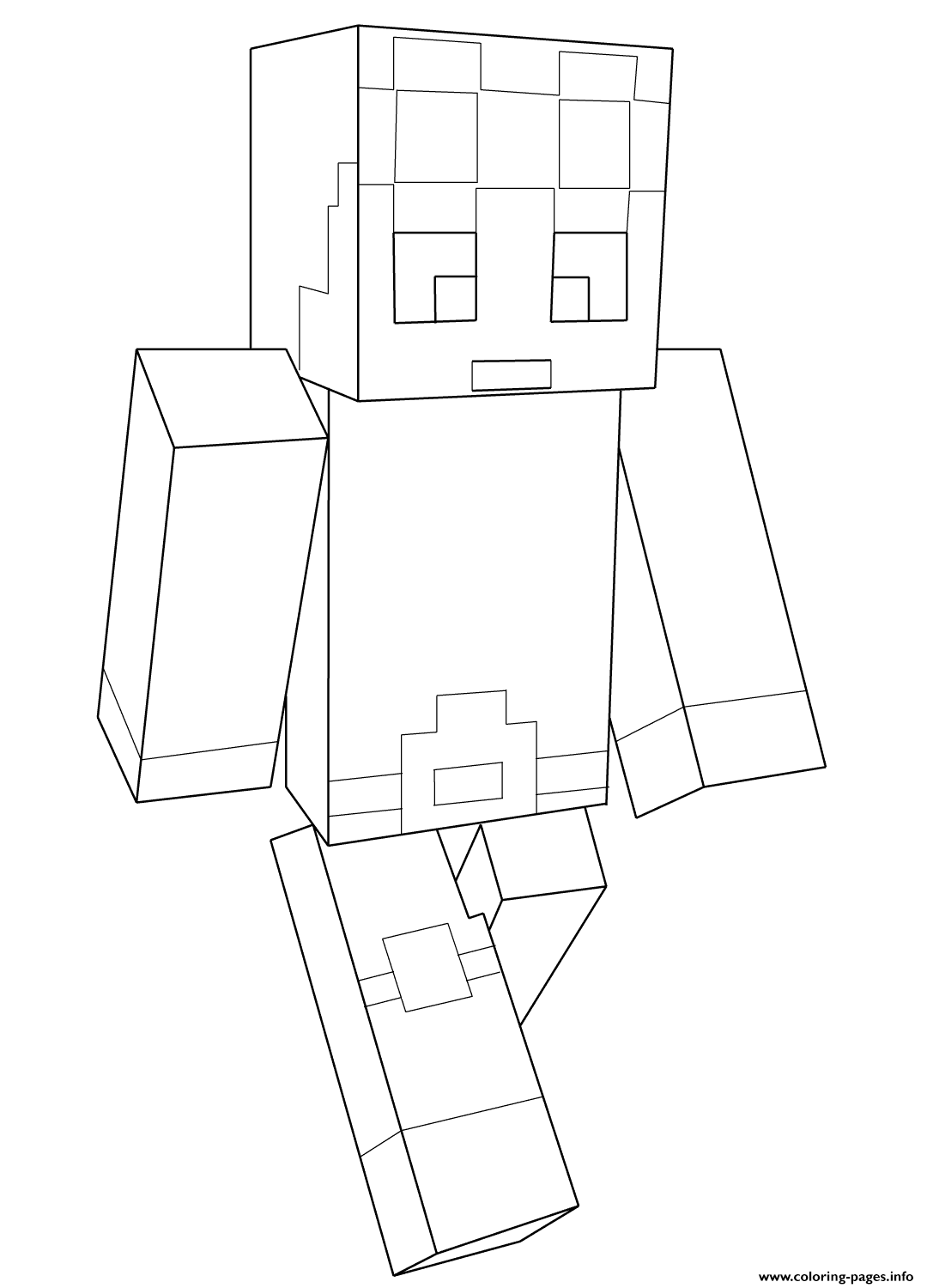 Minecraft Dantdm Coloring Page Printable