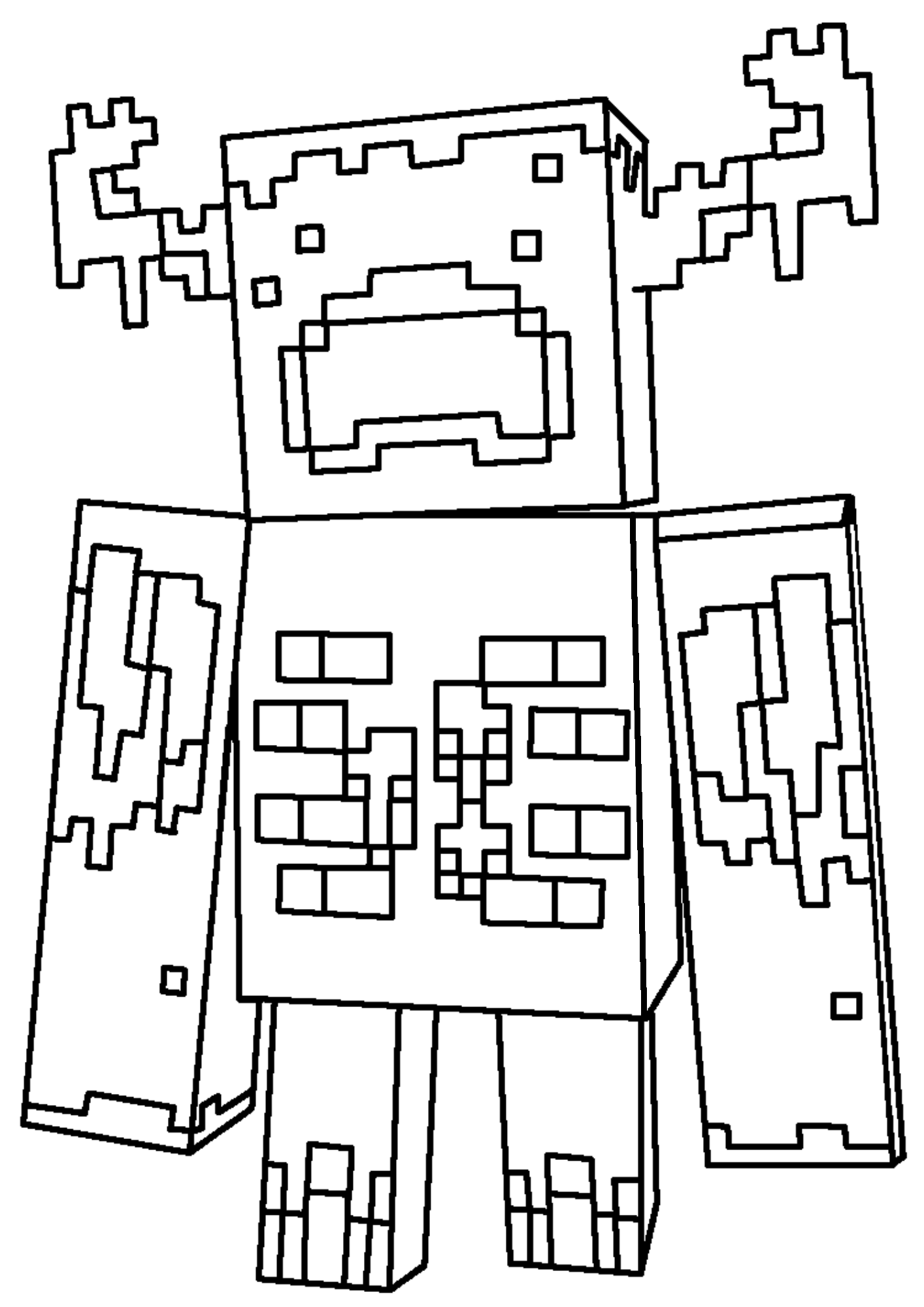 Minecraft Coloring Page Printable