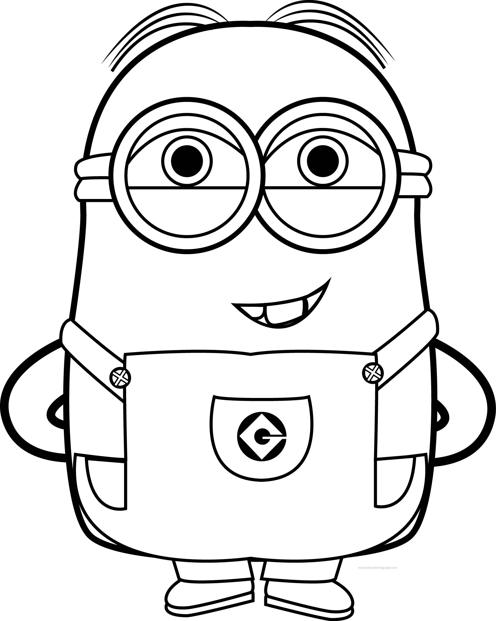 Printable Minion Colors Coloring Pages