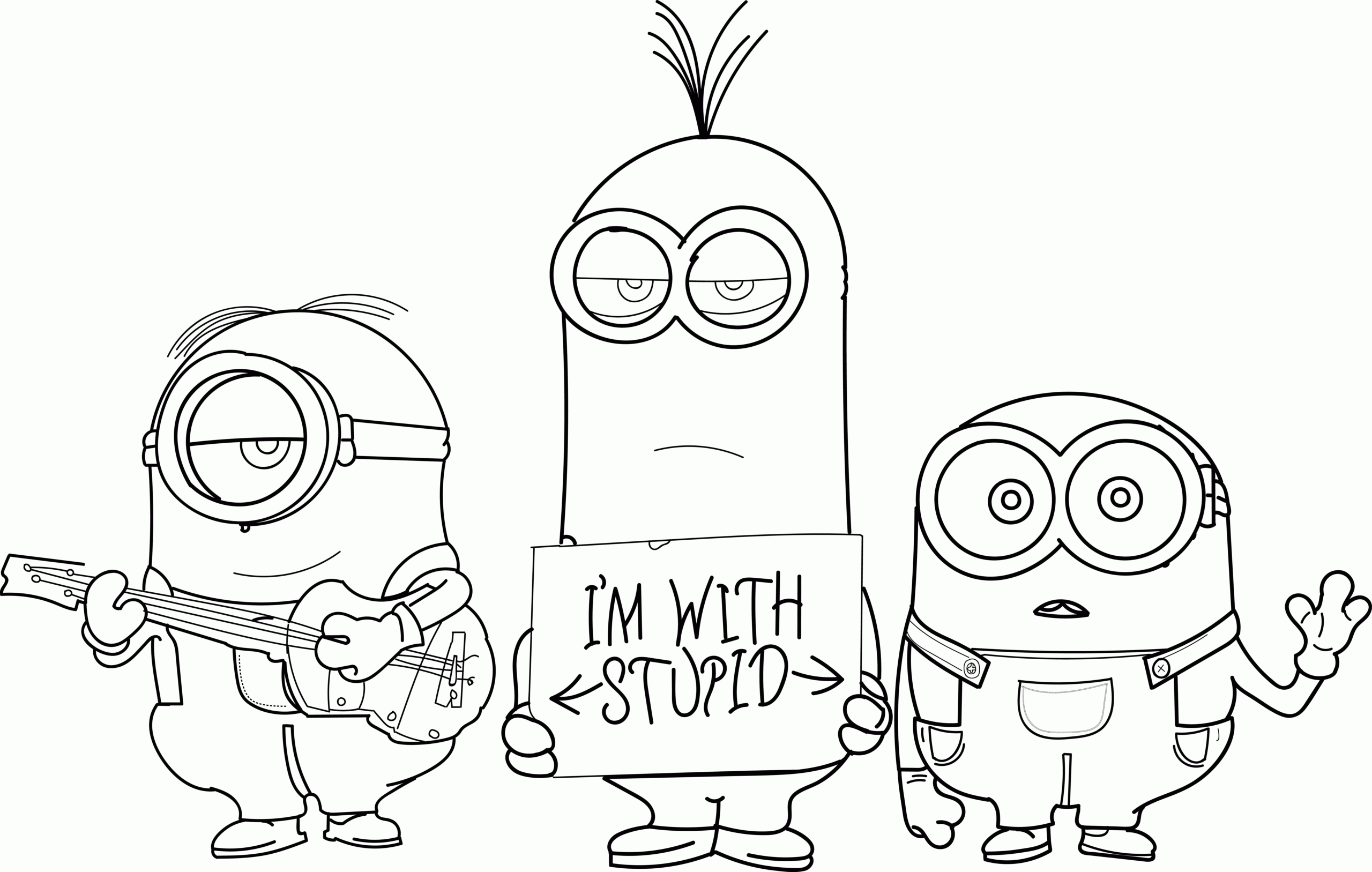 Minions Coloring Pages