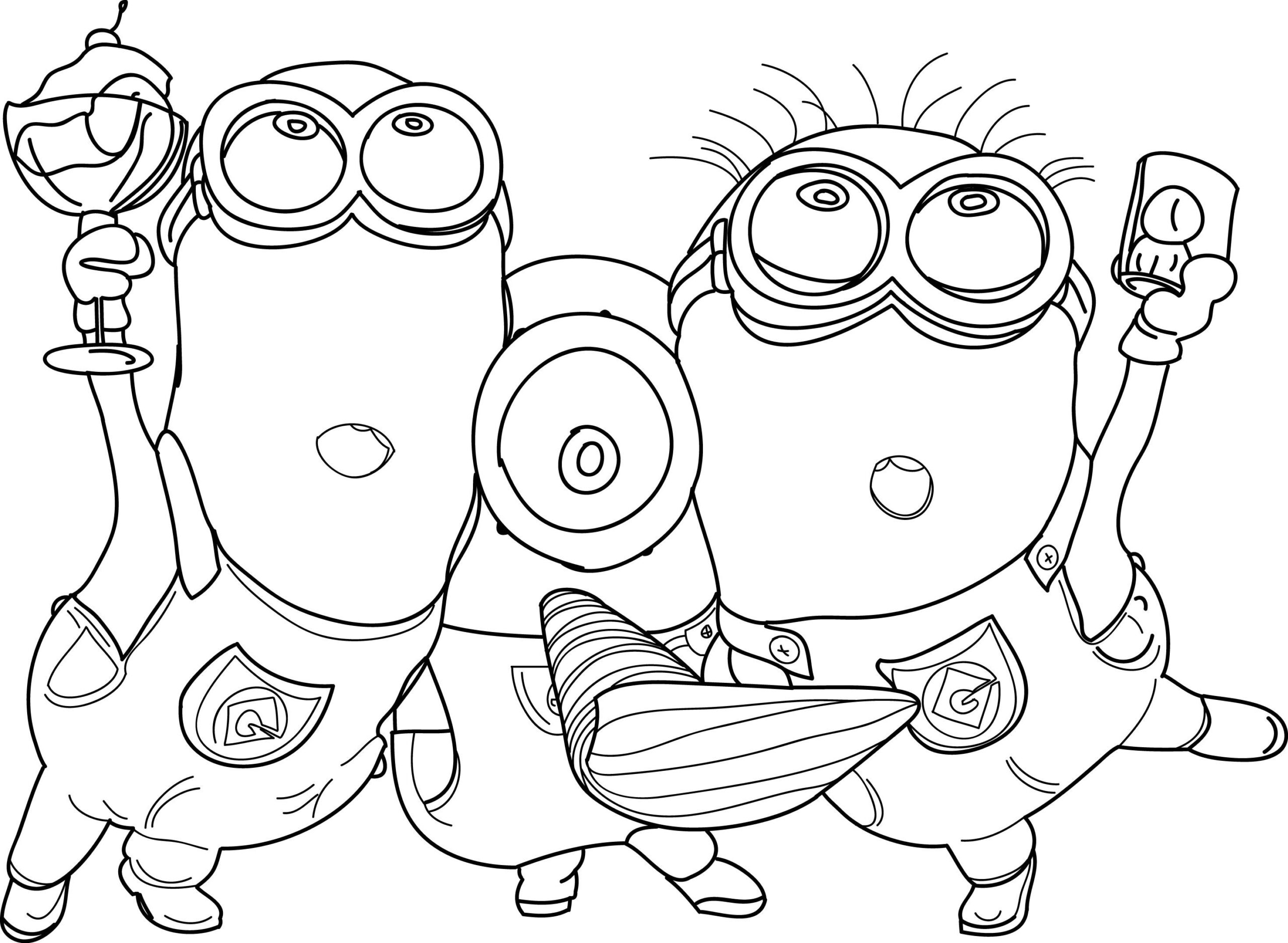 Minions Coloring Pages Wecoloringpage Minion Coloring Pages Minions Coloring Pages