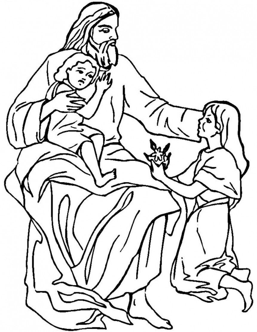 Miracles Of Jesus Coloring Pages At GetDrawings Free Download