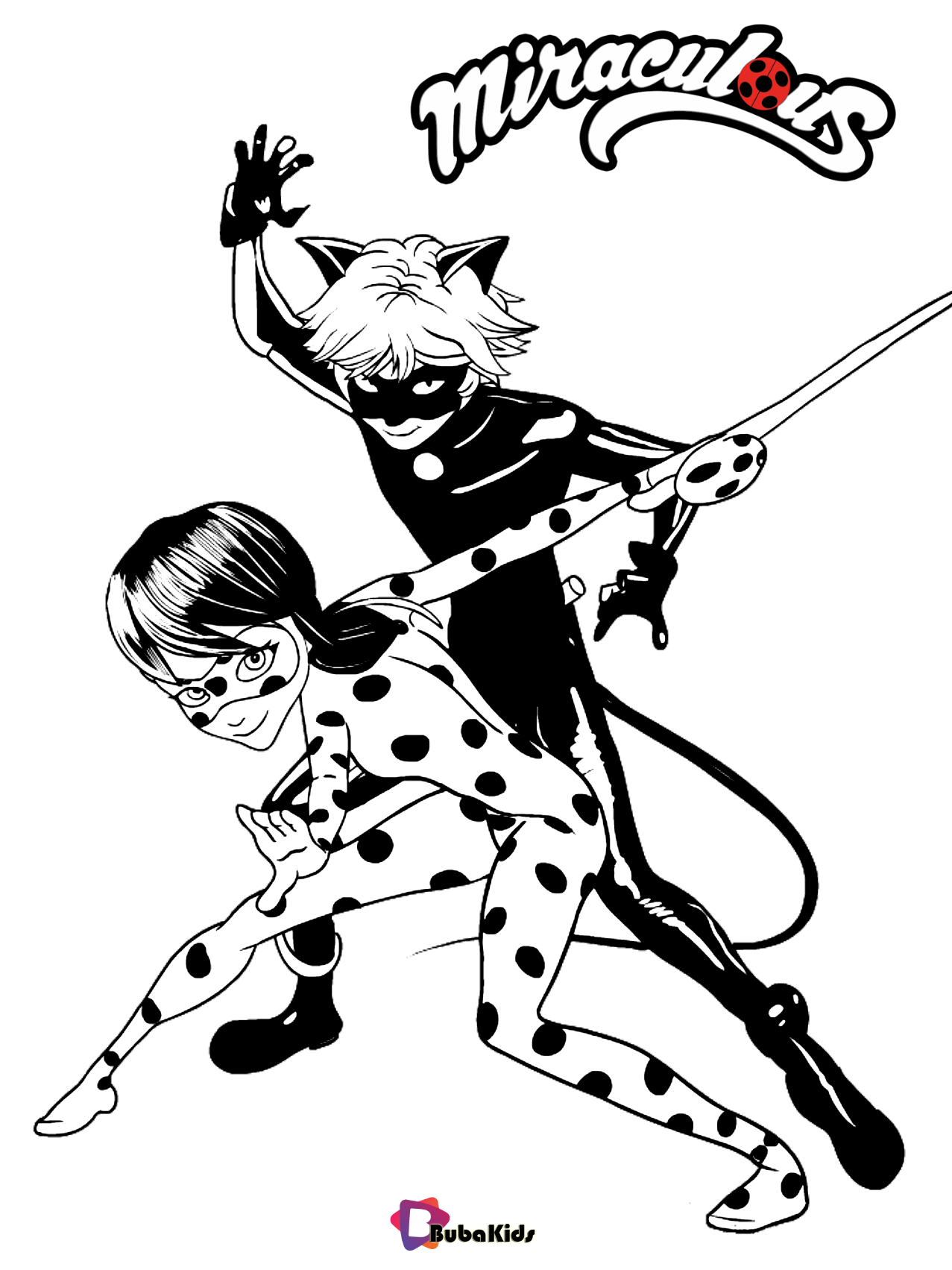 Miraculous Ladybug And Cat Noir Coloring Pages Coloring Pages Kids Images And Photos Finder