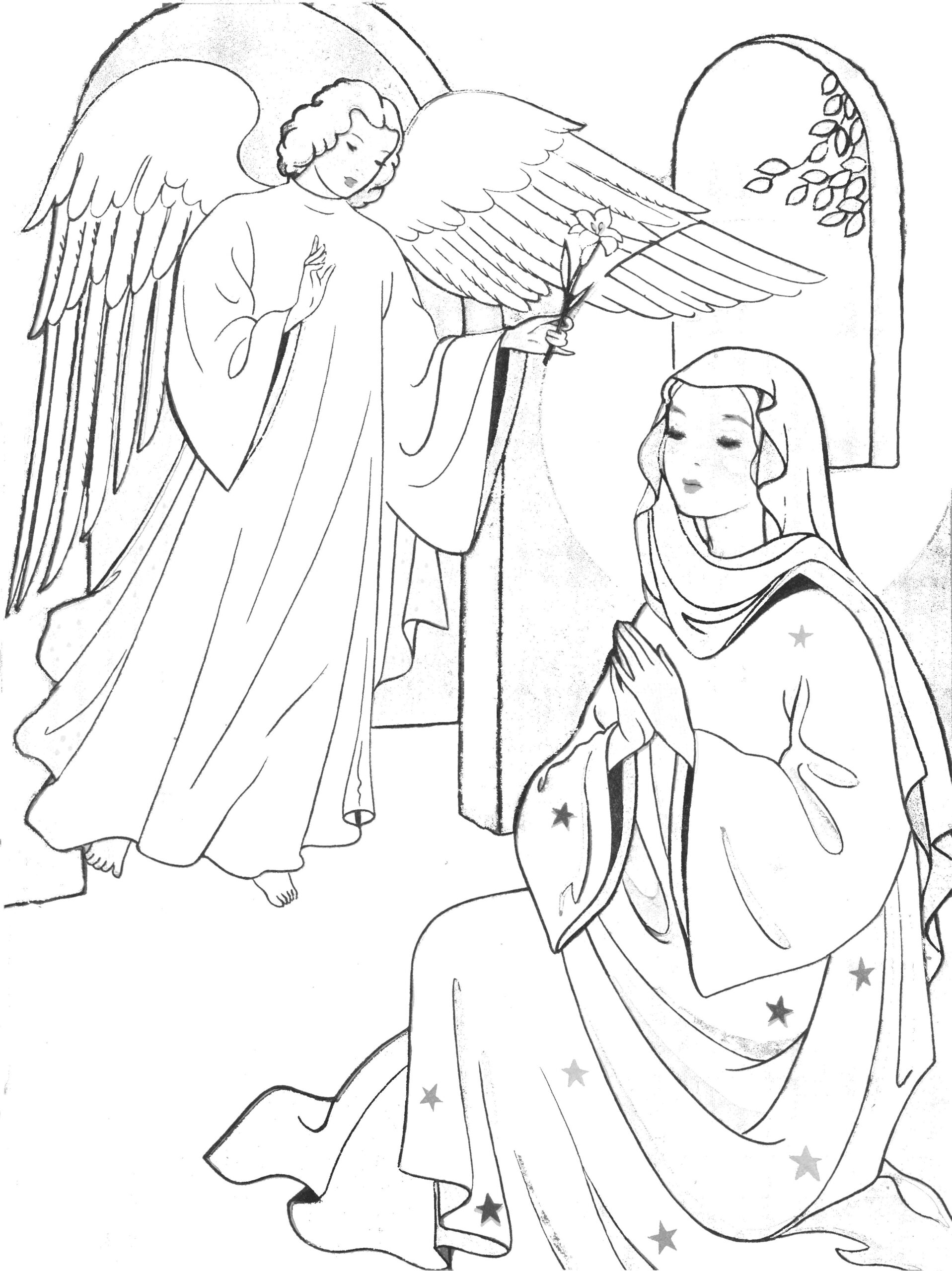 Miraculous Medal Coloring Page Sketch Coloring Page