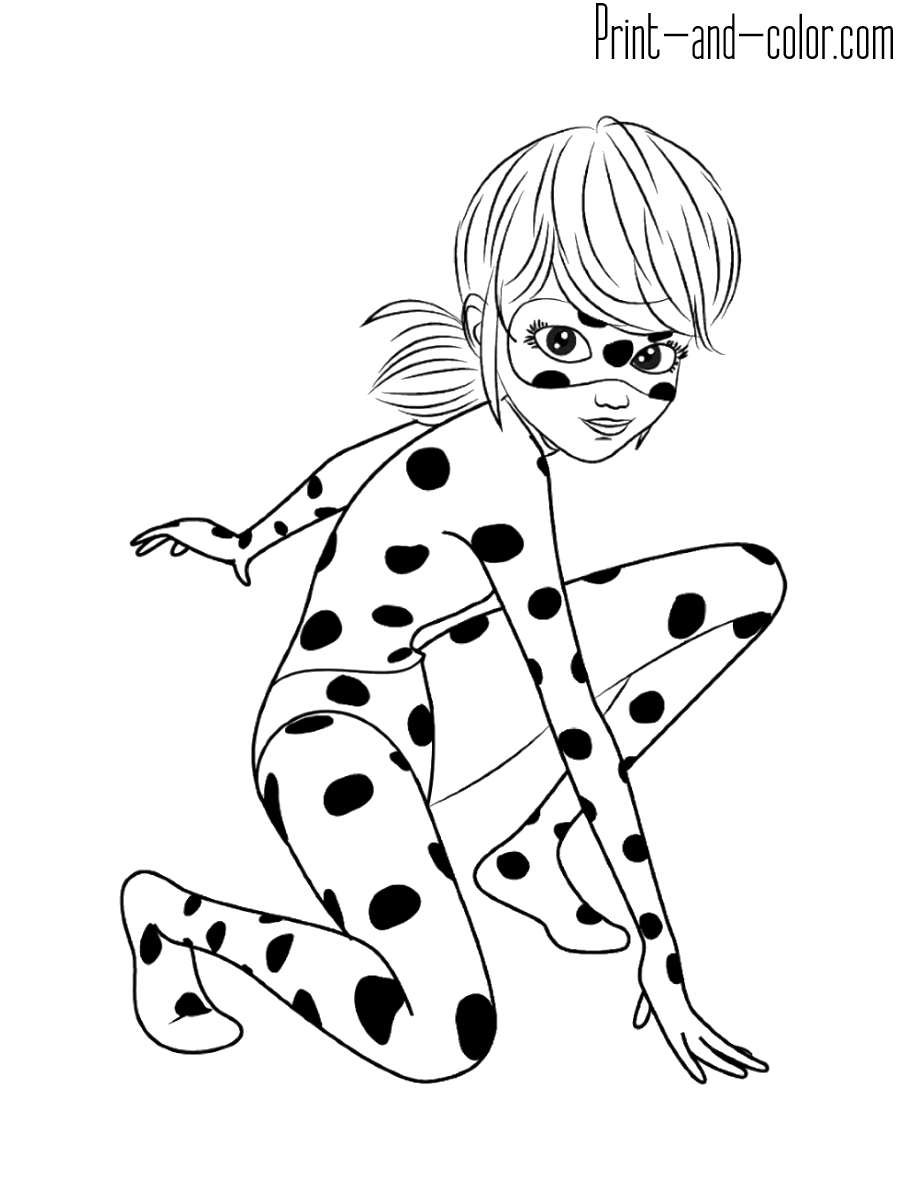 Miraculous Tales Of Ladybug Cat Noir Coloring Pages Print And Color