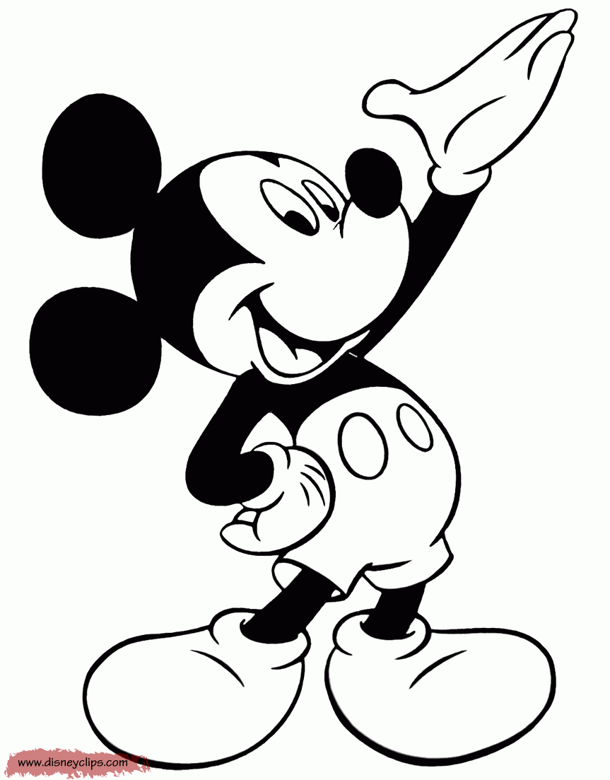 Misc Mickey Mouse Coloring Pages 4 Disneyclips