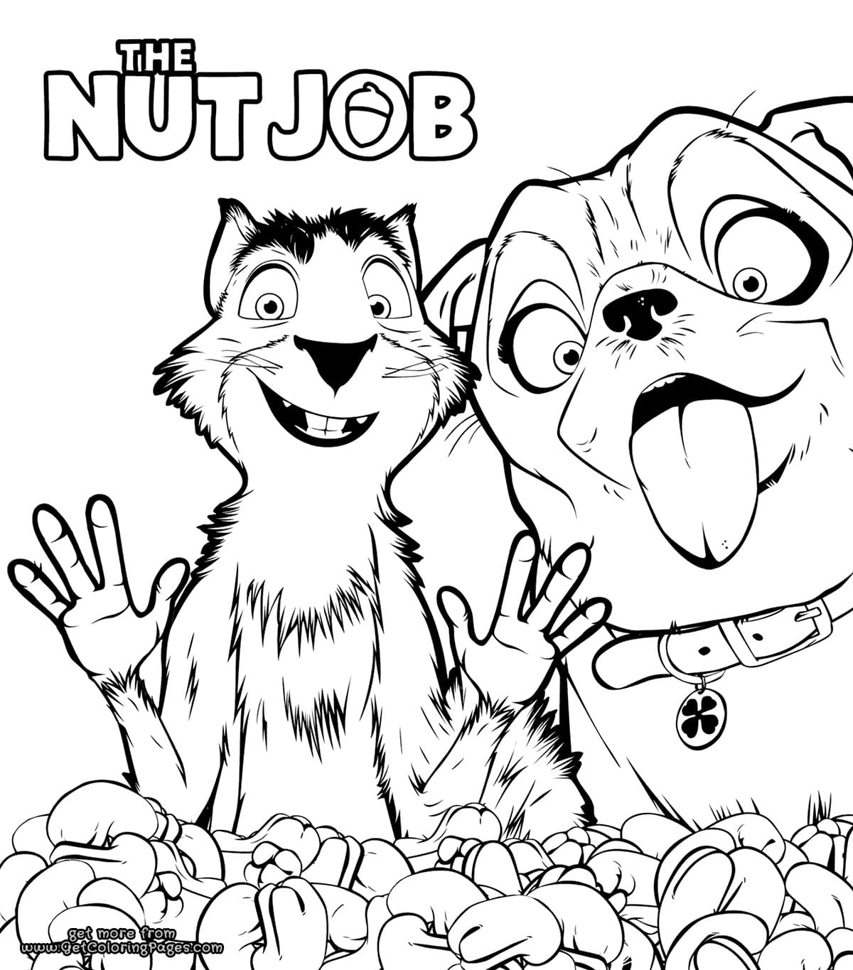 Mole From The Nut Job Coloring Page Free Printable Coloring Pages For Kids