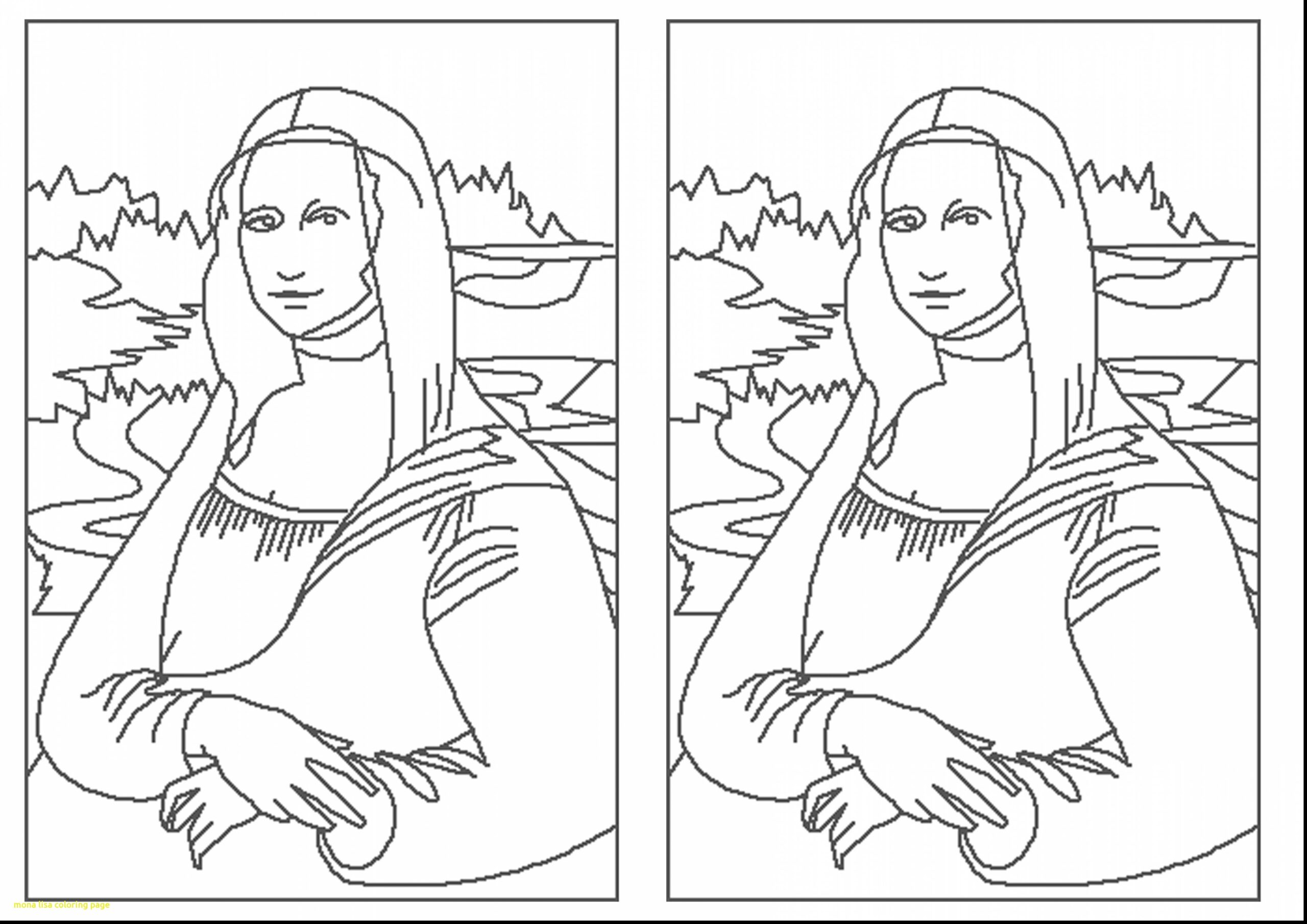 Mona Lisa Coloring Page At GetColorings Free Printable Colorings Pages To Print And Color