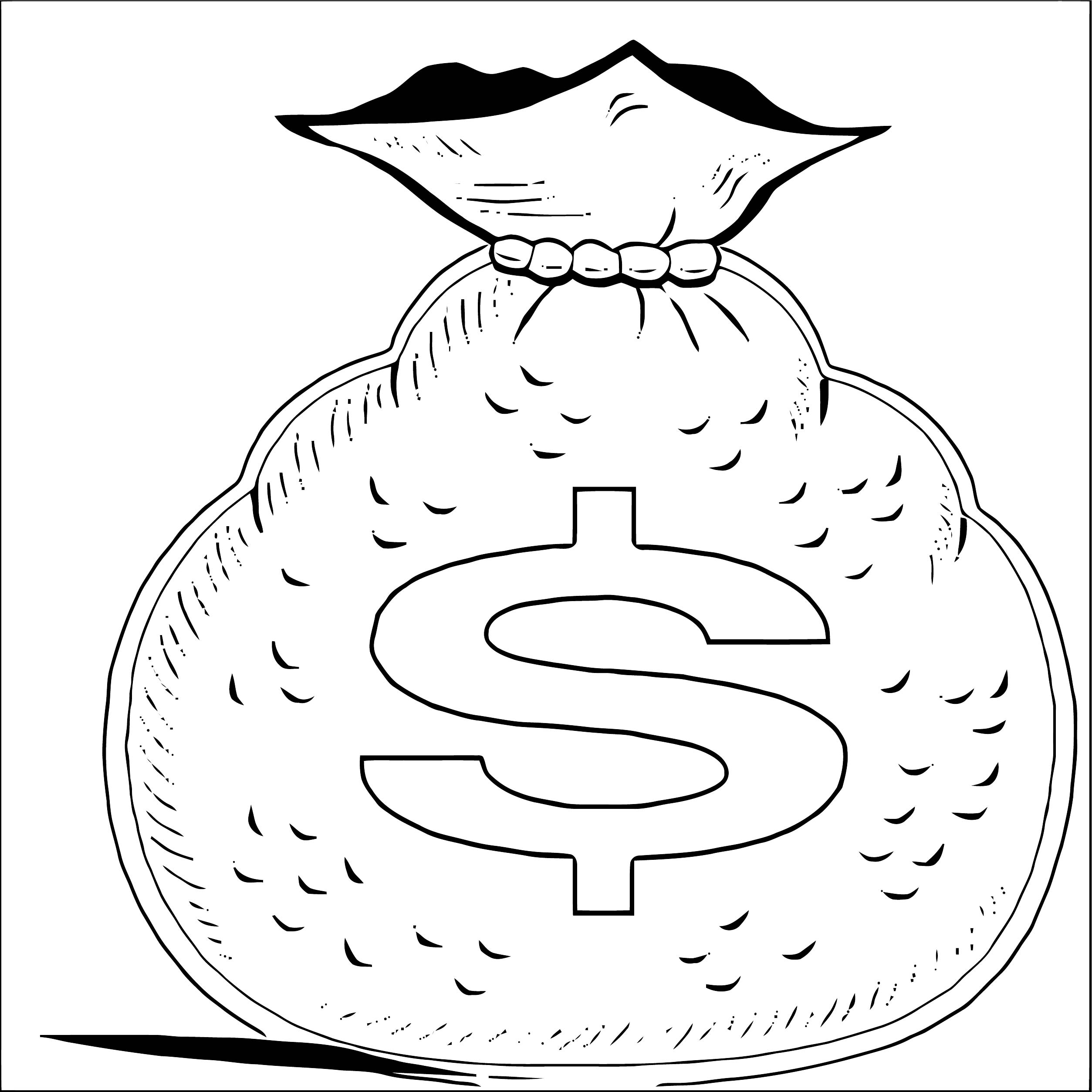 Money Coloring Pages