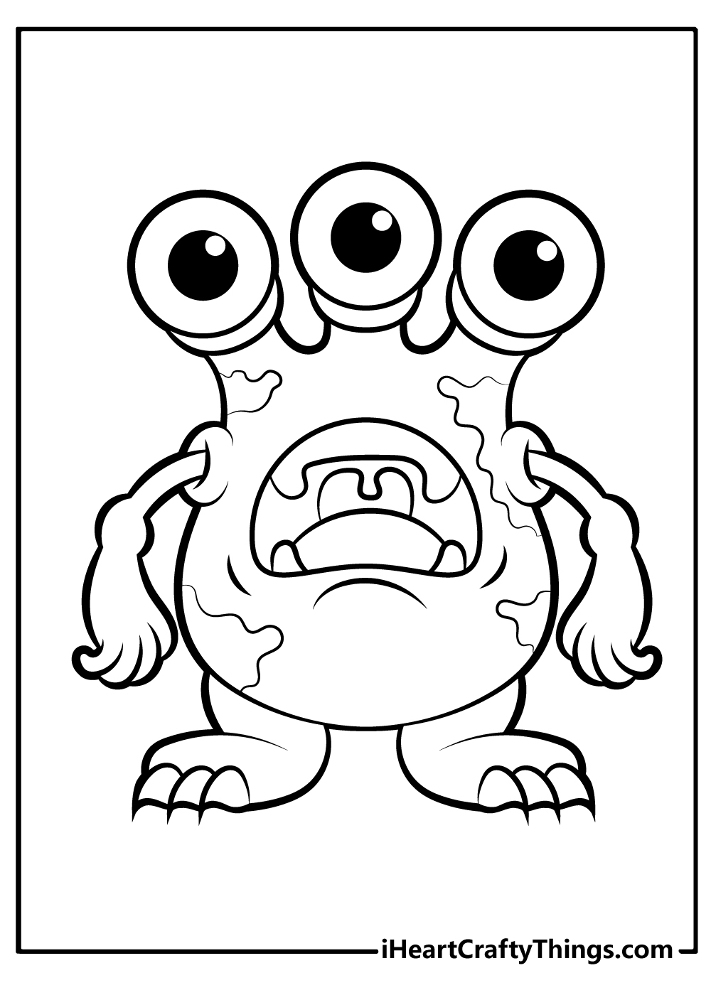 Printable Coloring Pages Monsters