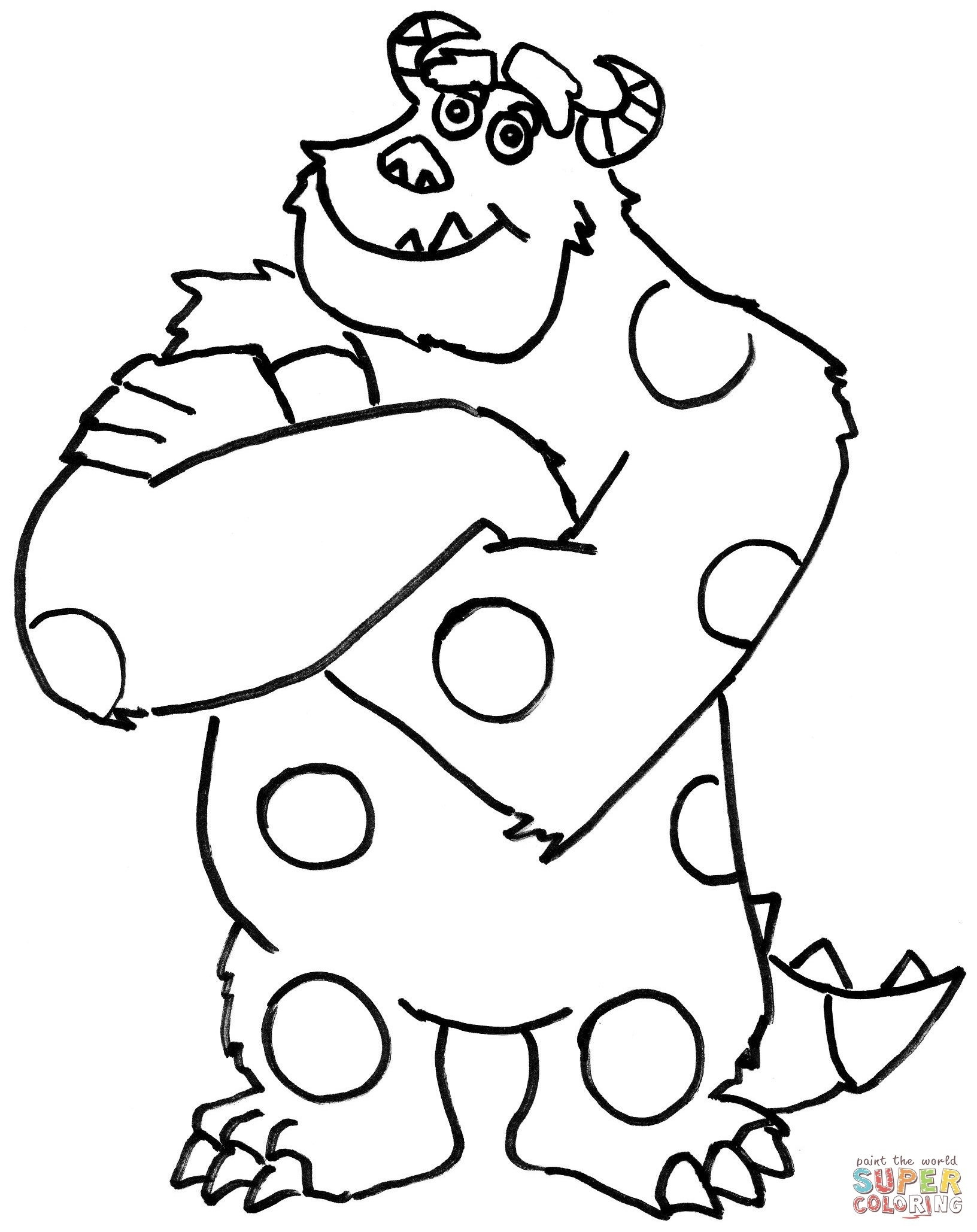 Monsters Inc Coloring Pages Mike At GetDrawings Free Download