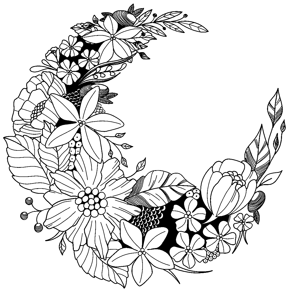 Moon Coloring Pages Printable For Free Download