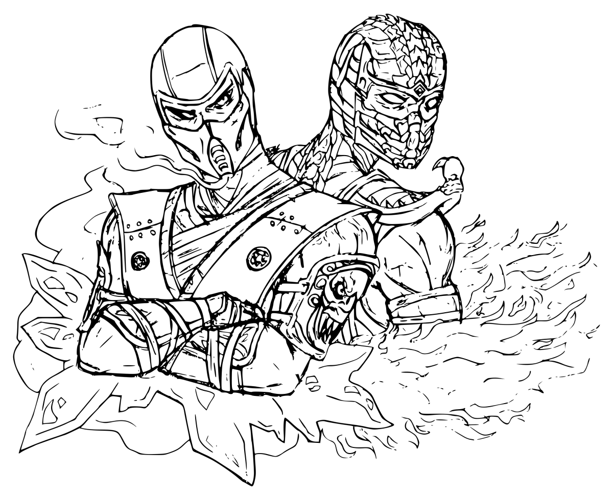 Mortal Kombat Coloring Pages To Download And Print For Free