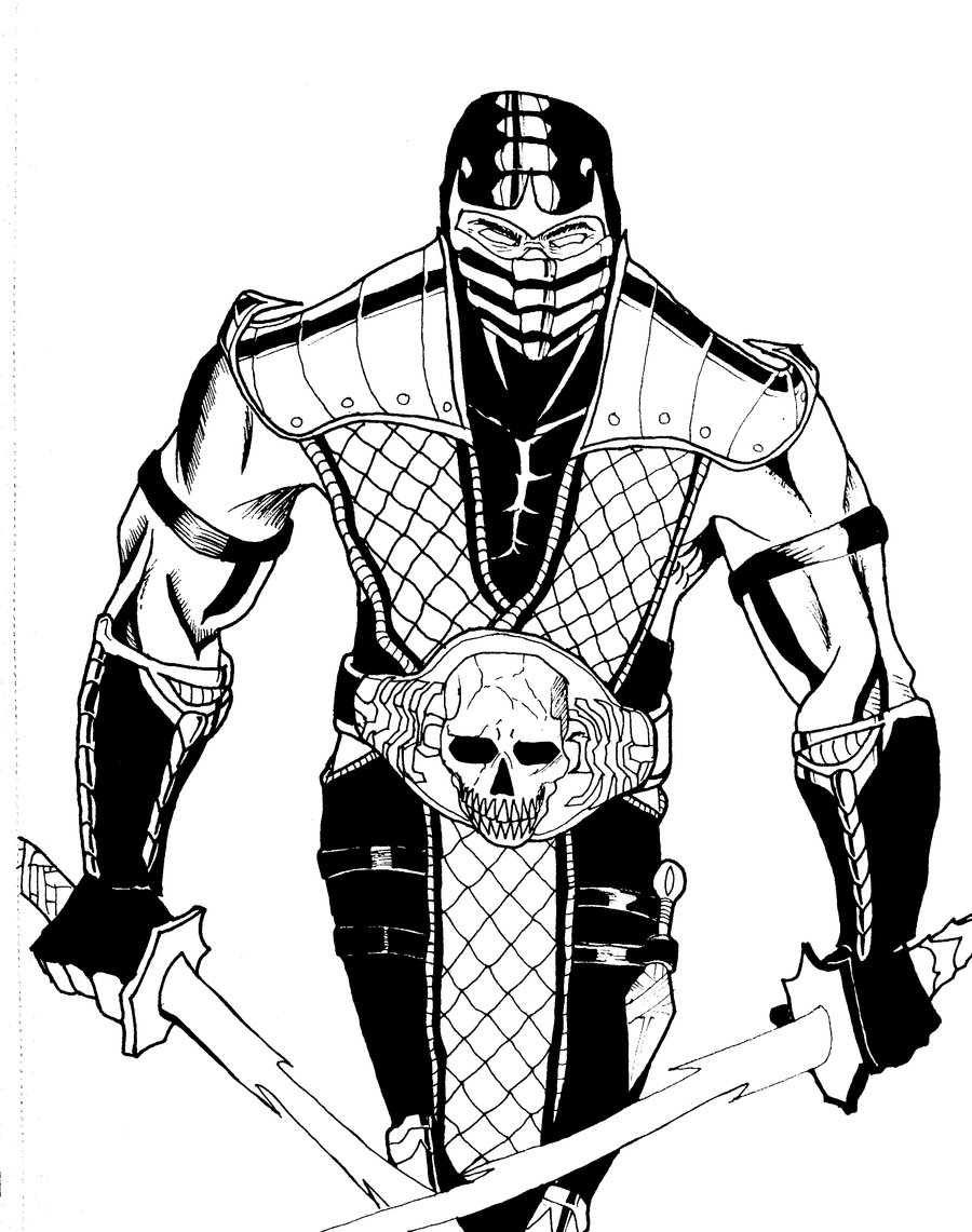 Mortal Kombat Coloring Pages