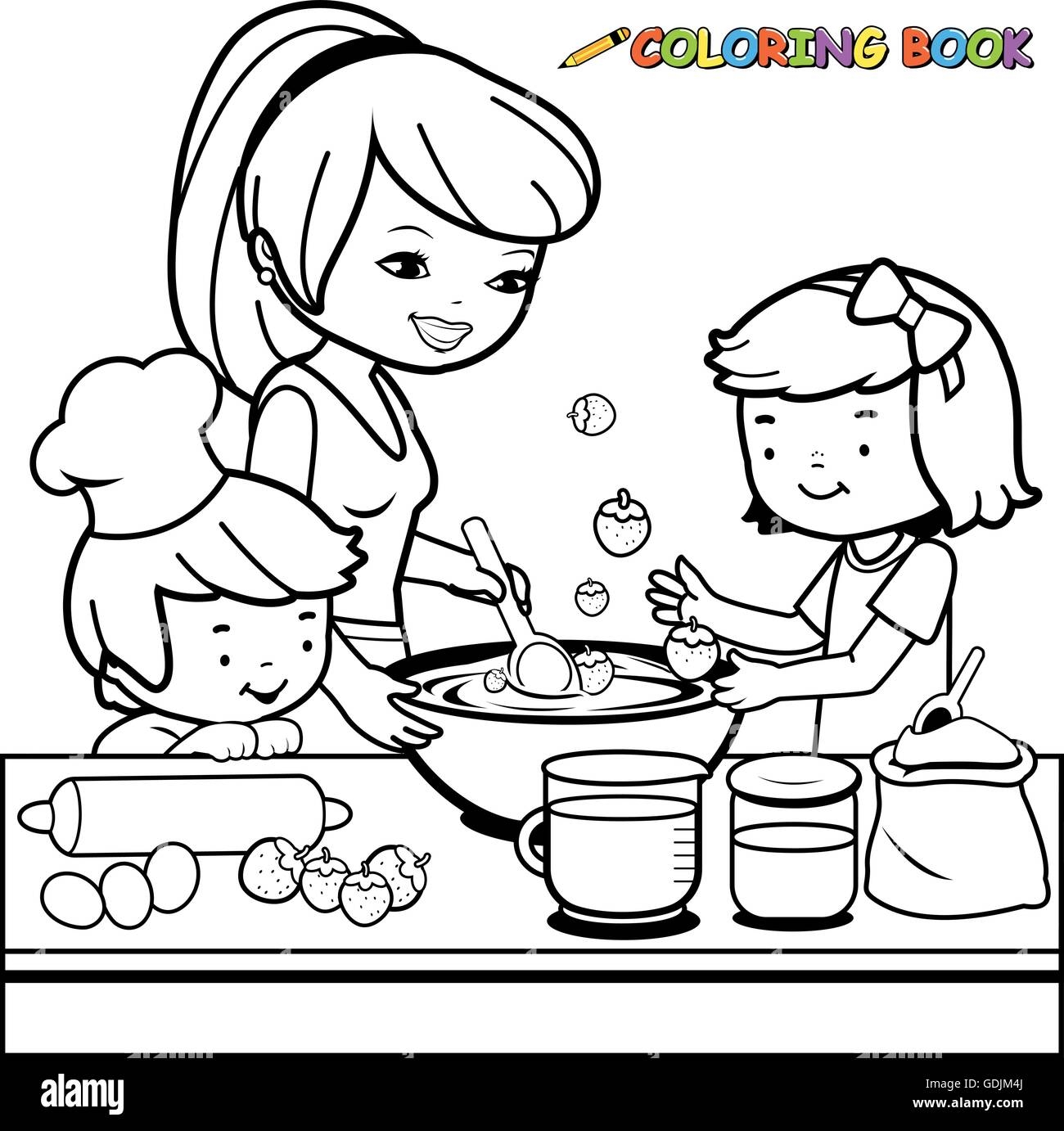 Kitchen Coloring Pages