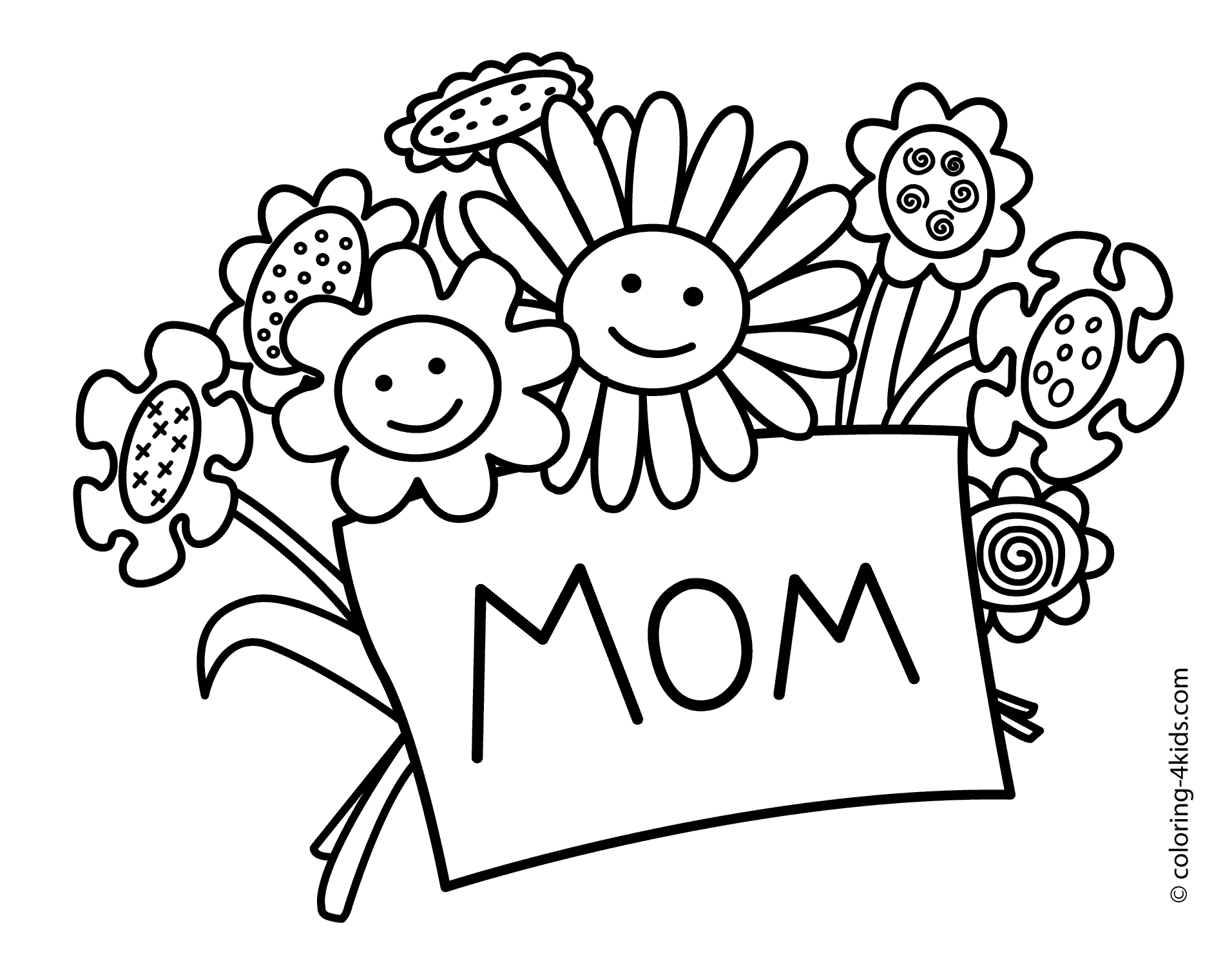 Mother Day Coloring Pages To Download And Print For Free