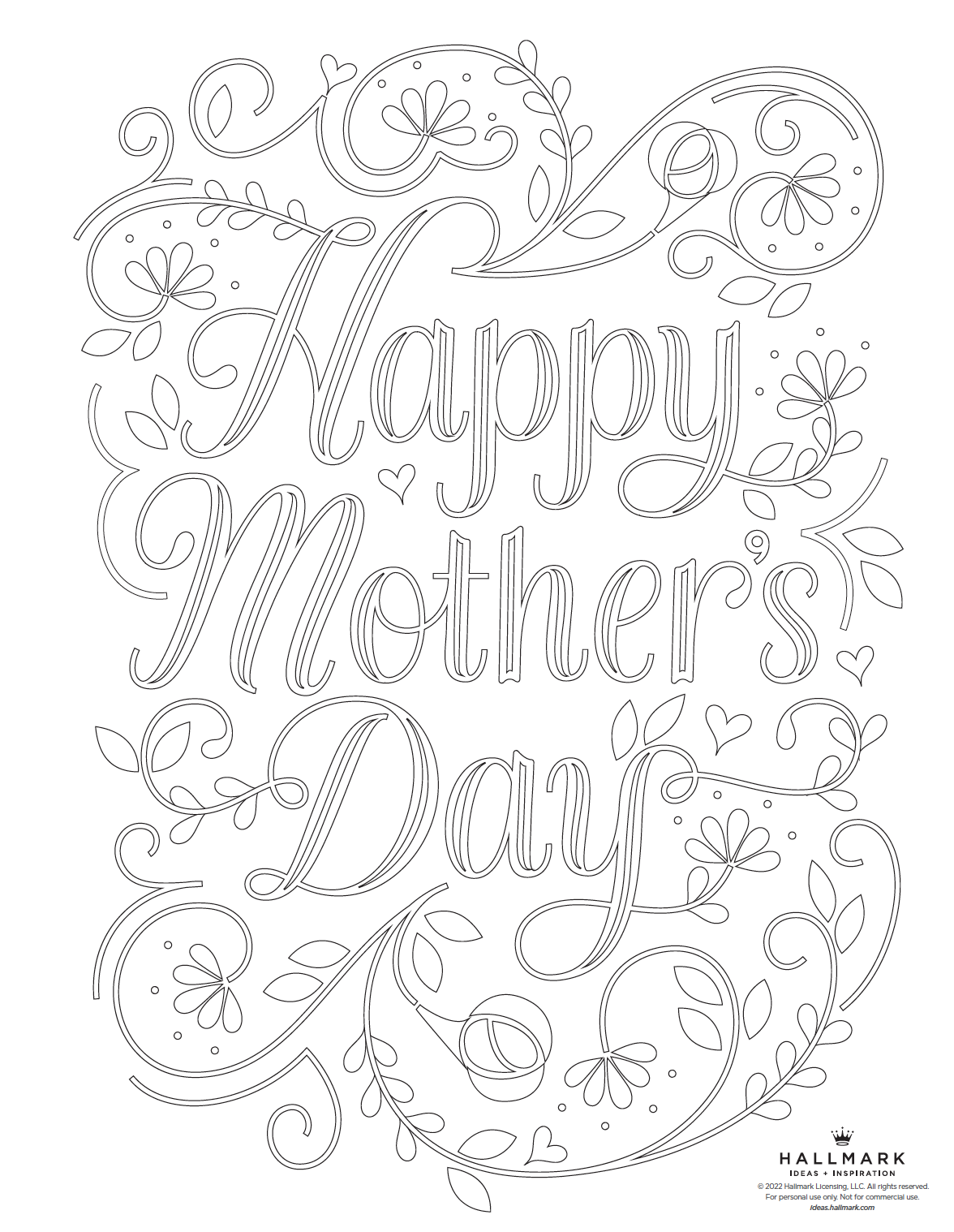 Mother S Day Coloring Pages Hallmark Ideas Inspiration 45 OFF