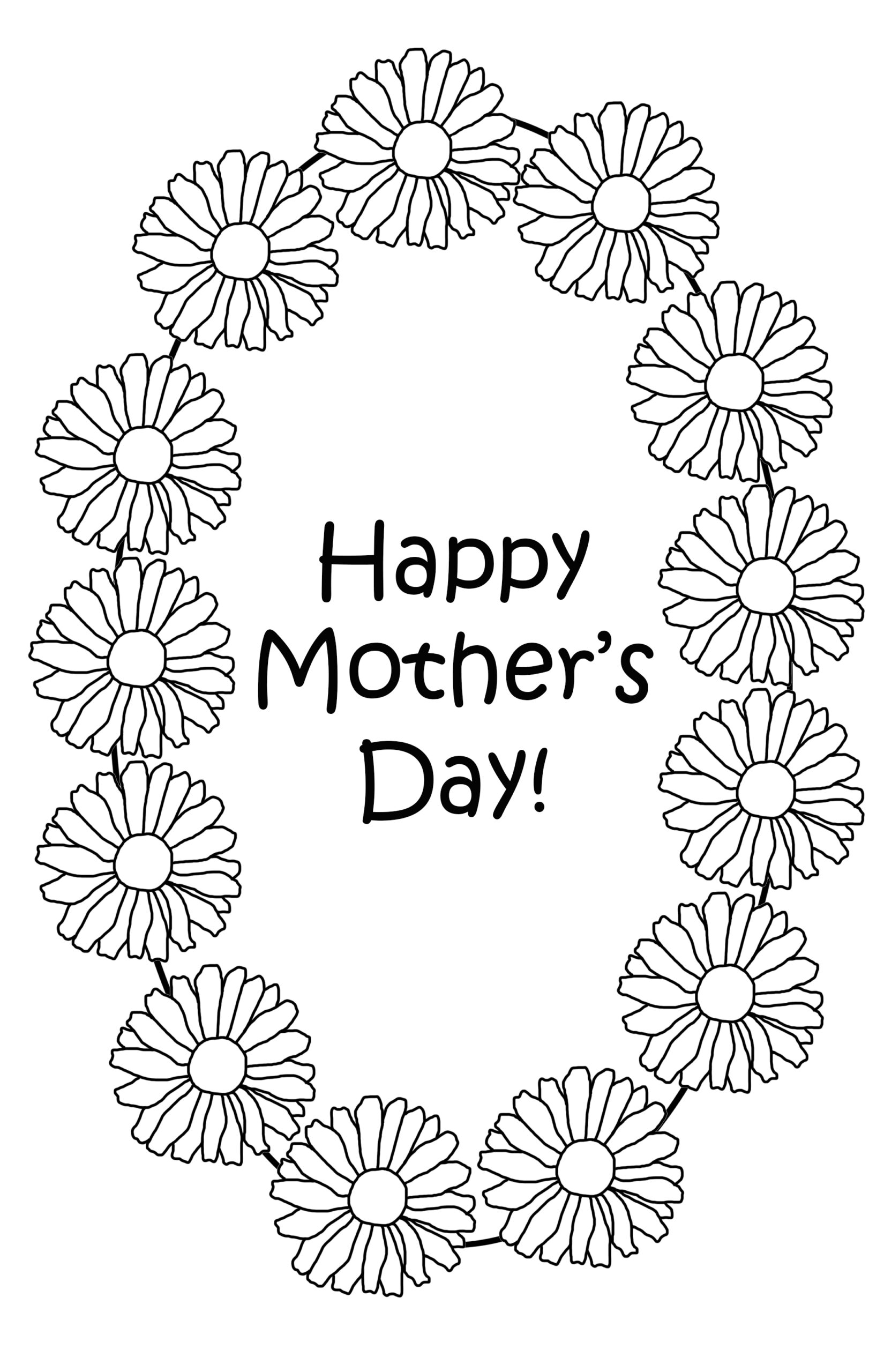 Mother S Day Coloring Pages