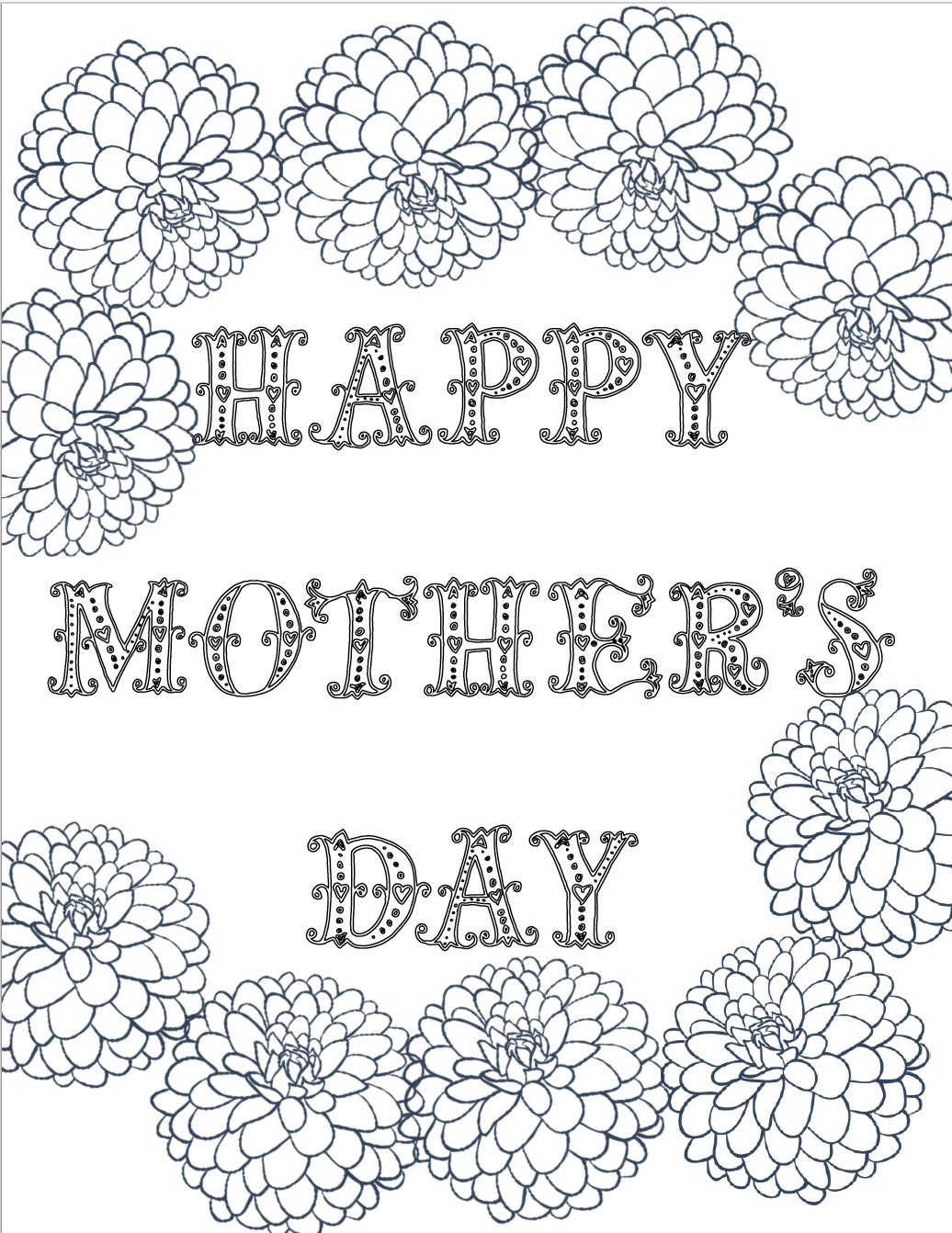 Mothers Day Coloring Pages For Adults Pdf Mothers Day Coloring Pages For The Holiday So I
