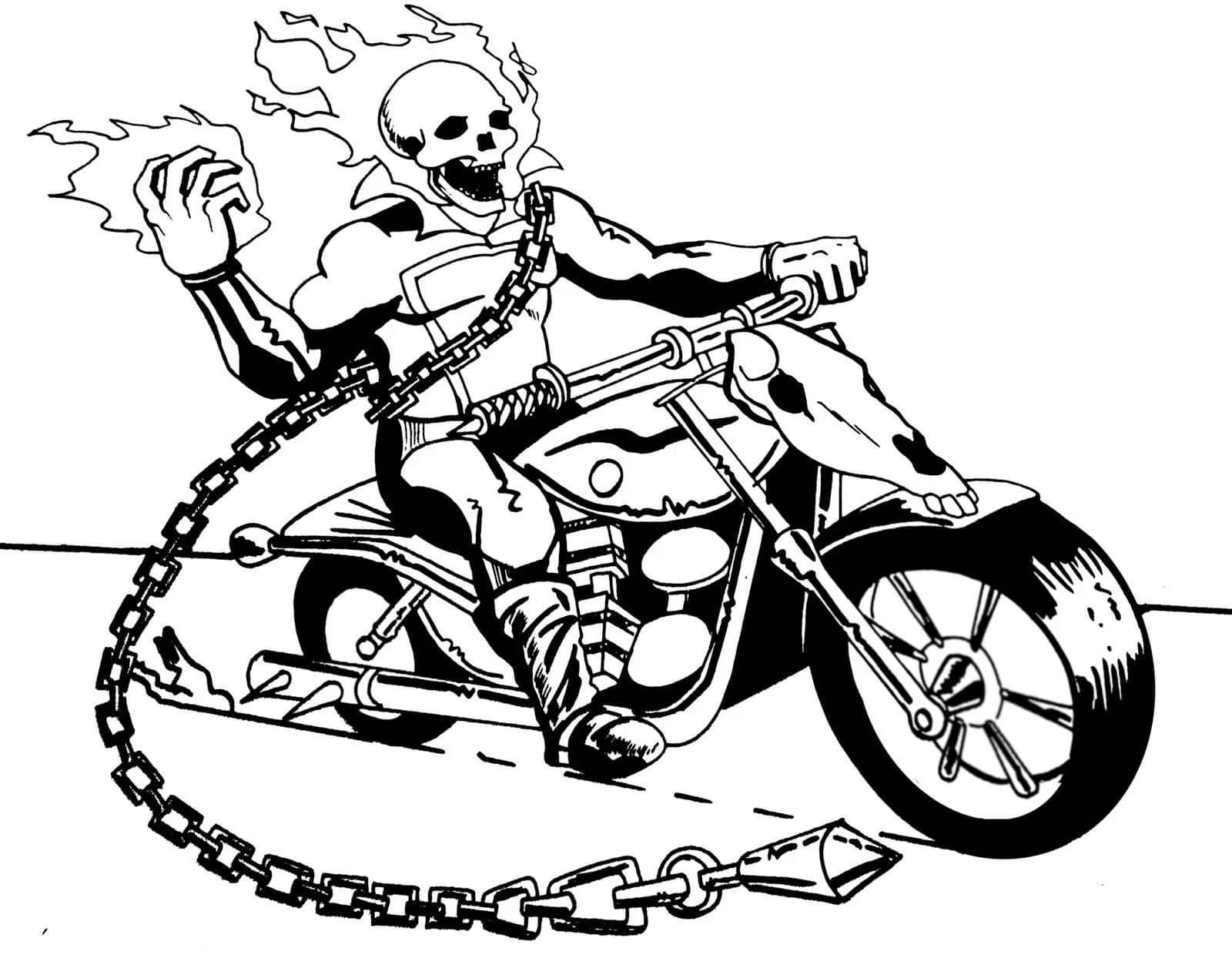Motorcycle Coloring Page