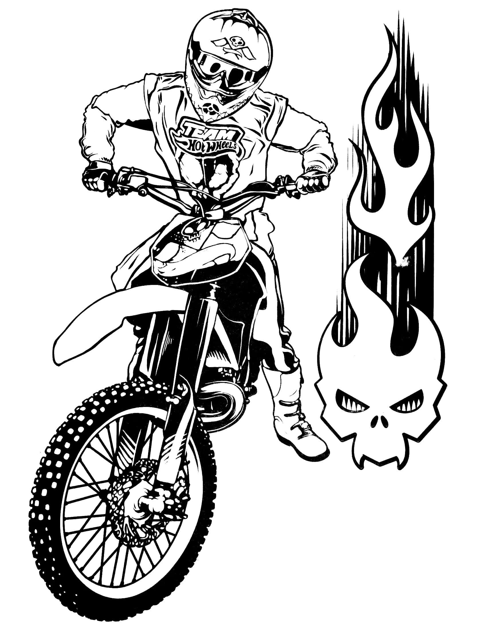 Motorcycle Coloring Pages For Kids Free Printable