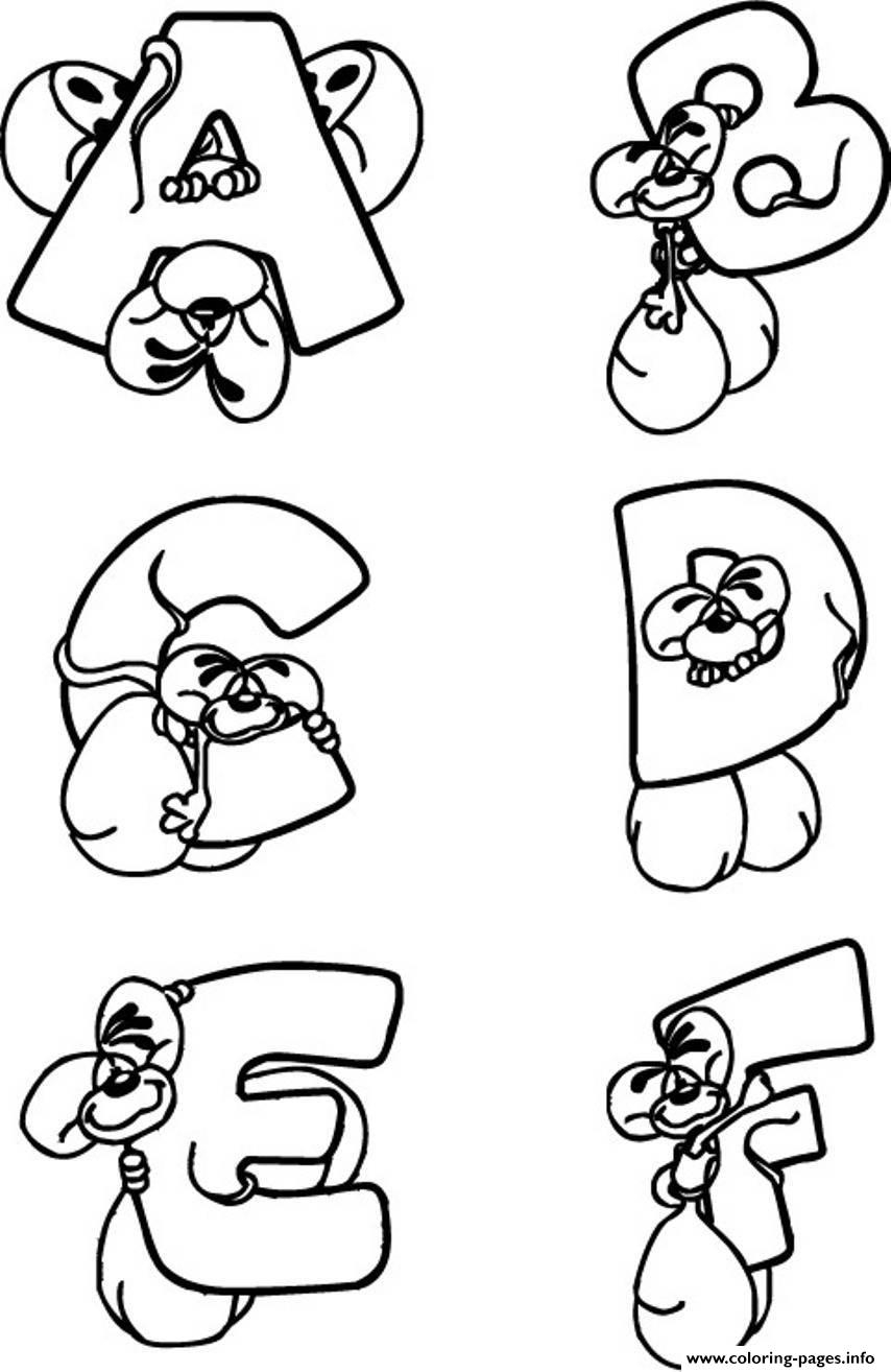 Printable Abc Mouse Coloring Pages