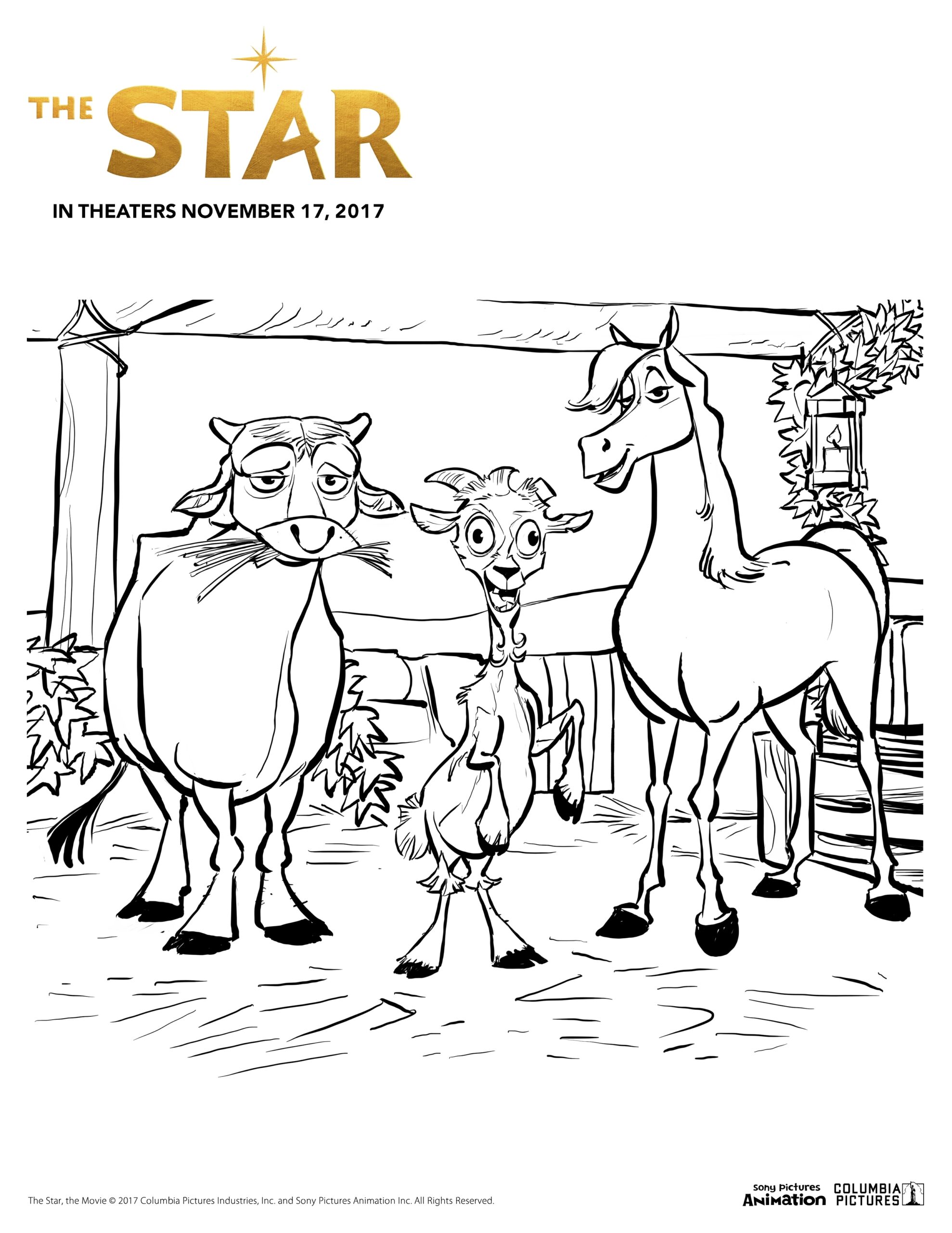 The Star Movie Coloring Pages