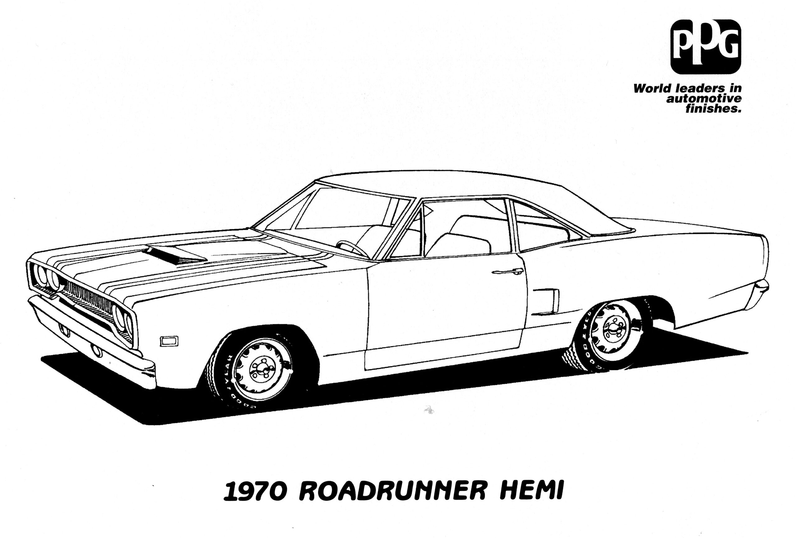 Muscle Car Coloring Pages