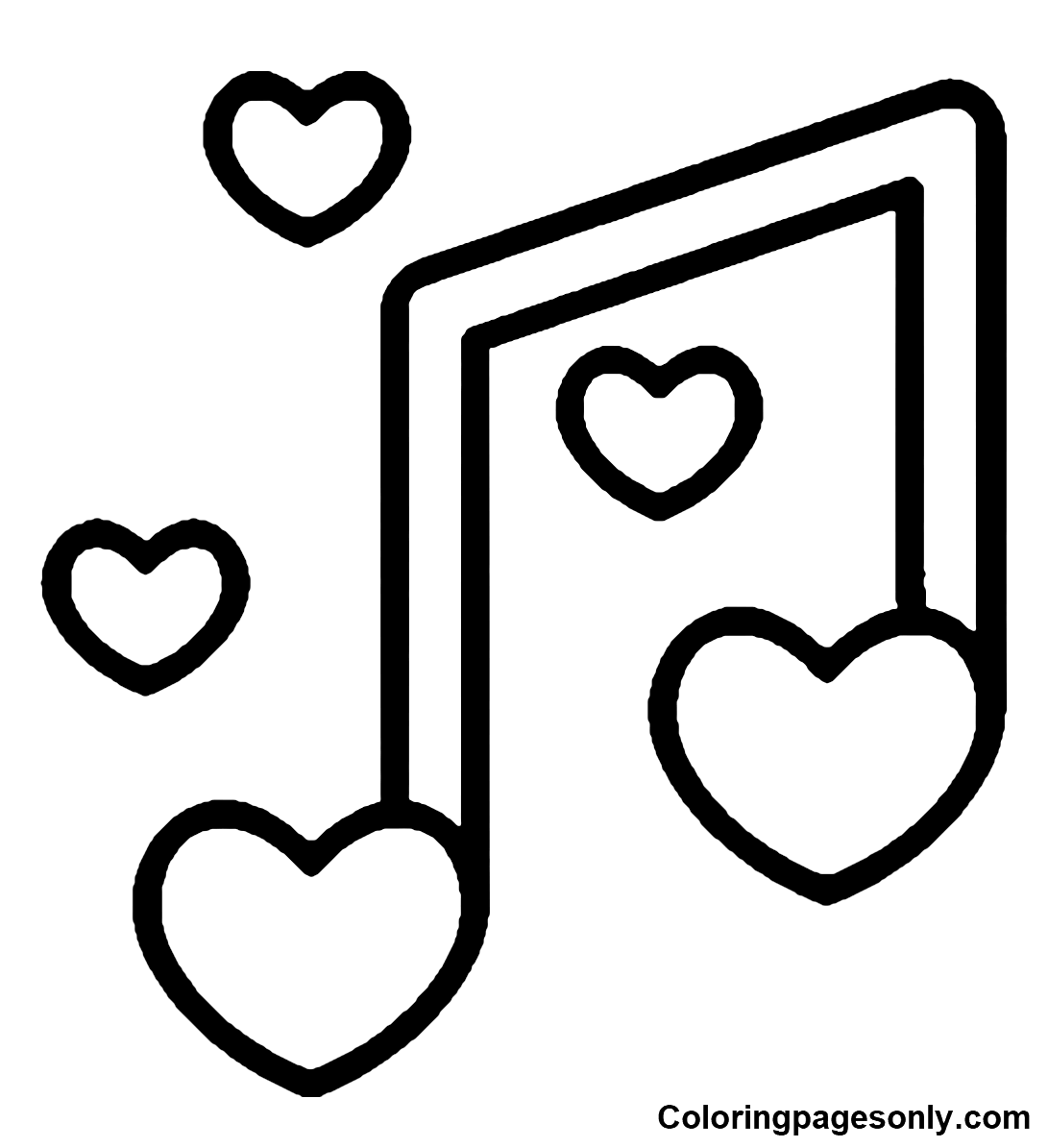 Music Notes Coloring Pages Coloring Pages For Kids And Adults