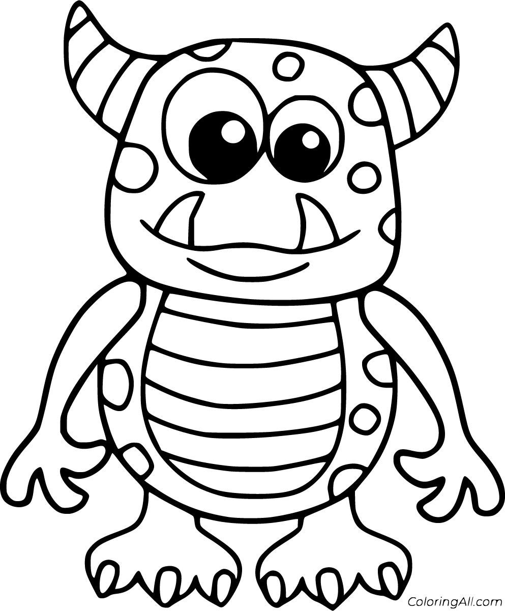 Must Know Coloring Pages Of Monsters For You CLUBCOLOR JKE