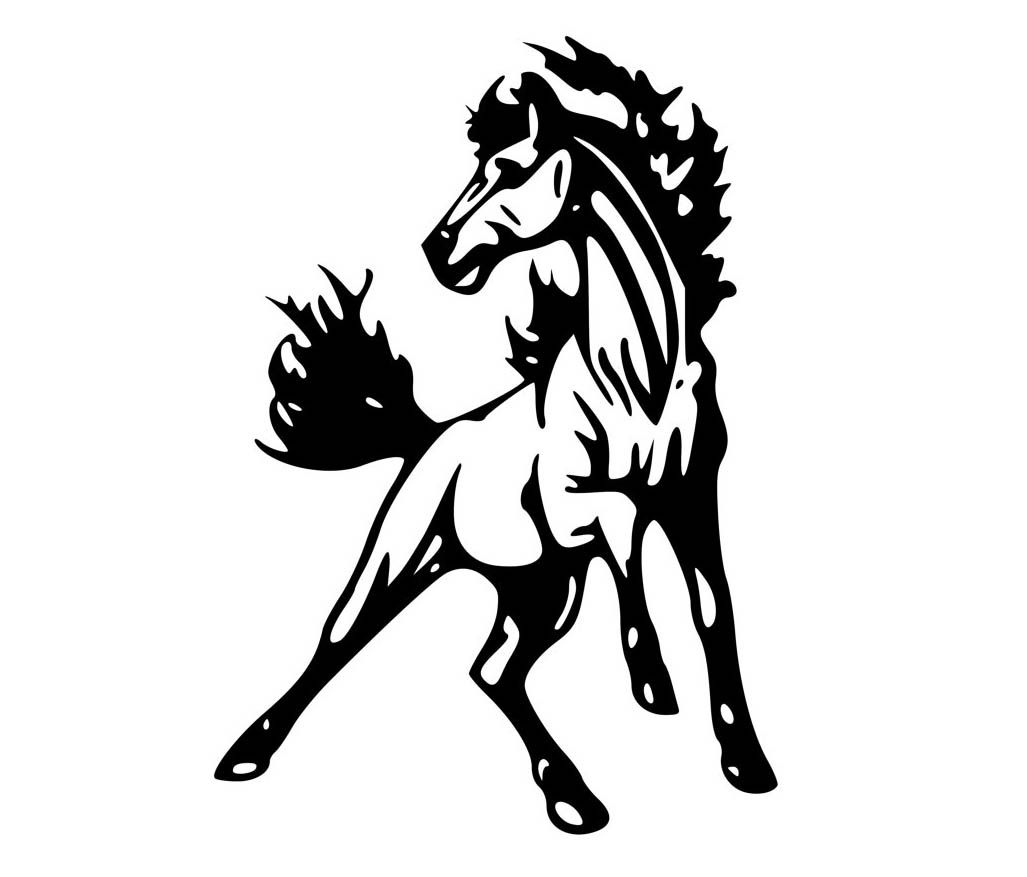 Mustang Horse Coloring Pages Printable