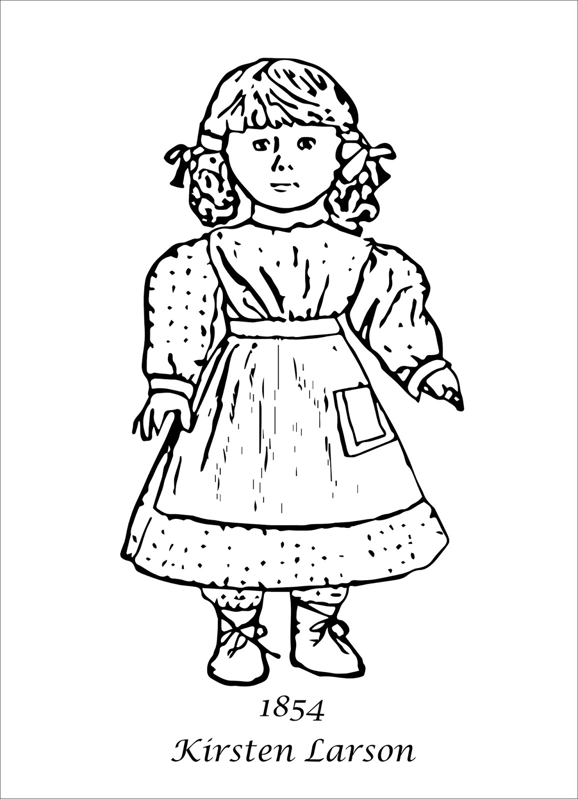 American Girl Coloring Pages