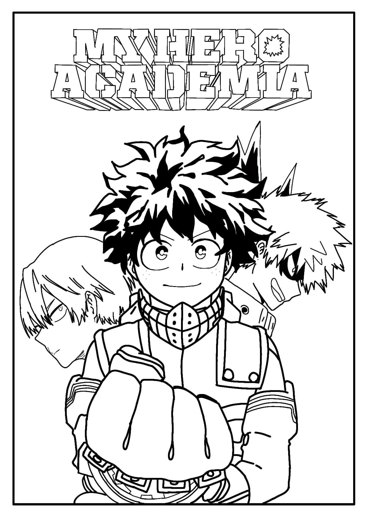 My Hero Academia Coloring Sheets For Kids Cool Coloring Pages Free Printable Coloring Pages