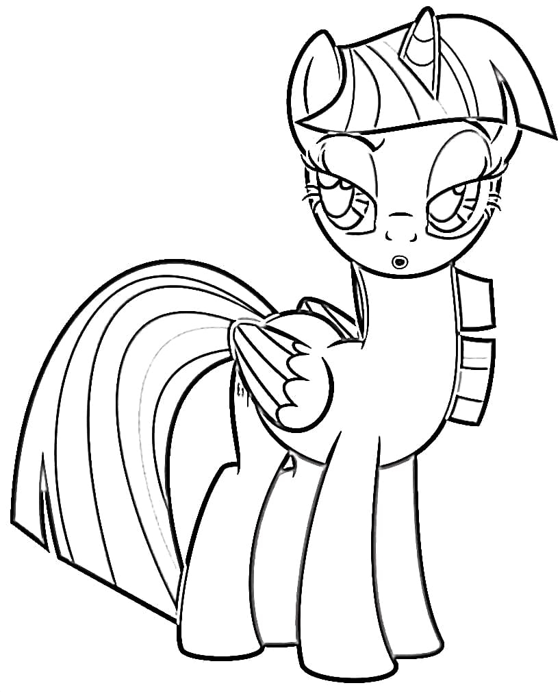 My Little Pony Twilight Sparkle Coloring Page Free Printable Coloring Pages For Kids