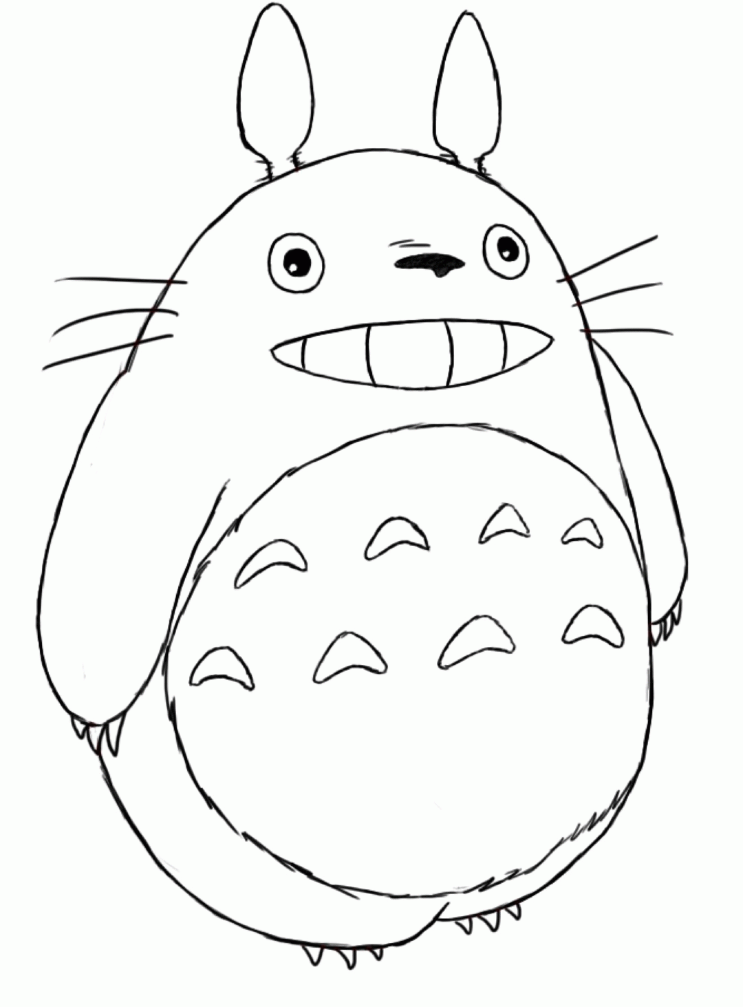 My Neighbor Totoro Coloring Pages Coloring Home