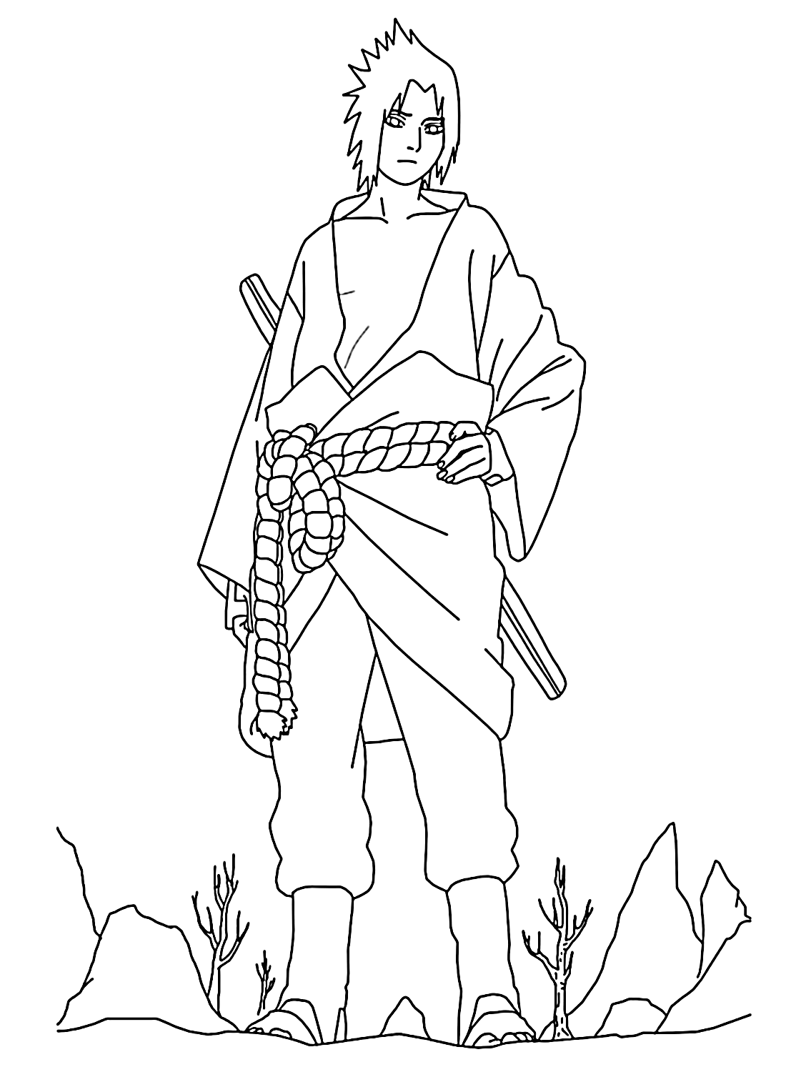 Sasuke Coloring Pages
