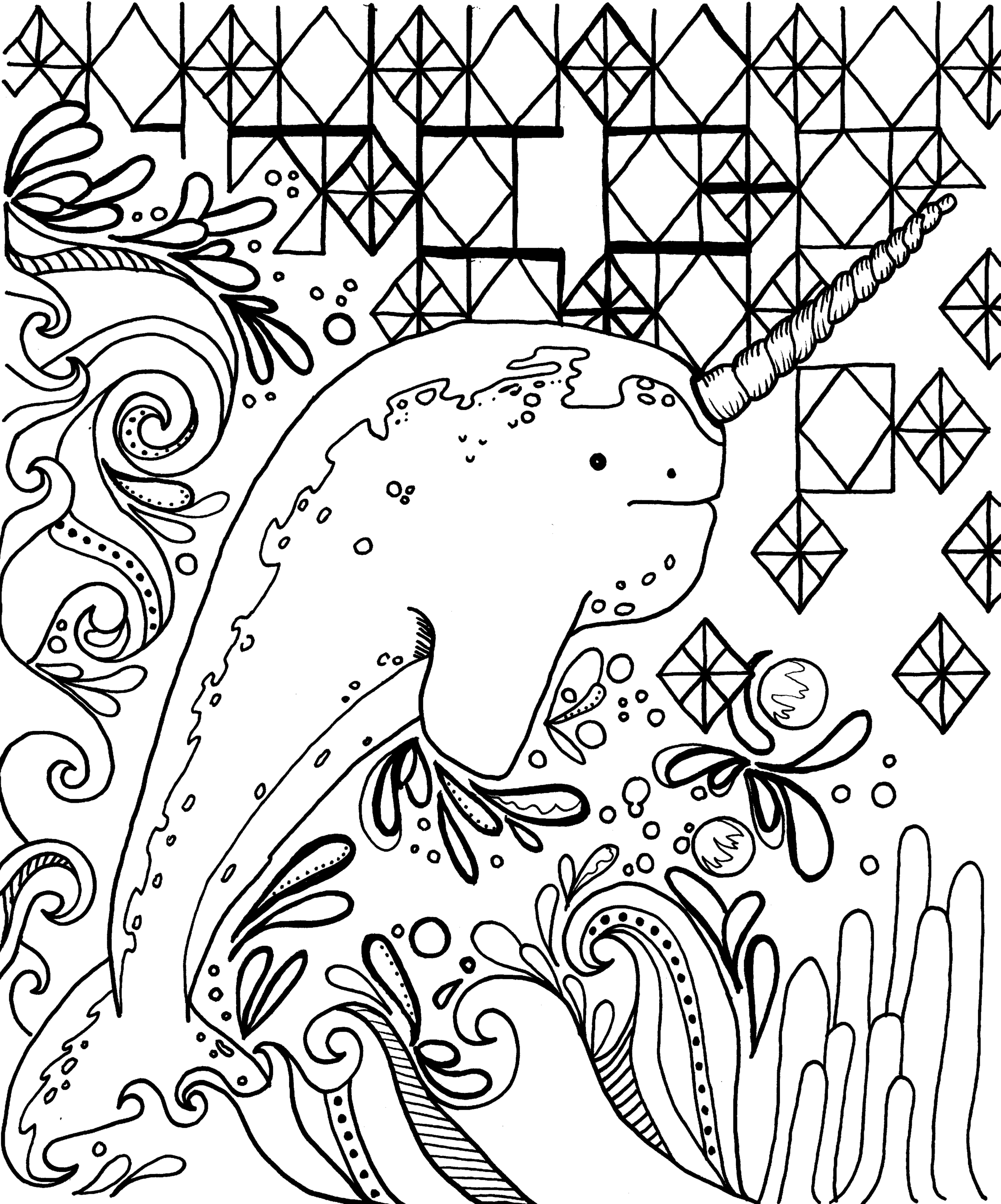 Narwhal Coloring Pages Best Coloring Pages For Kids