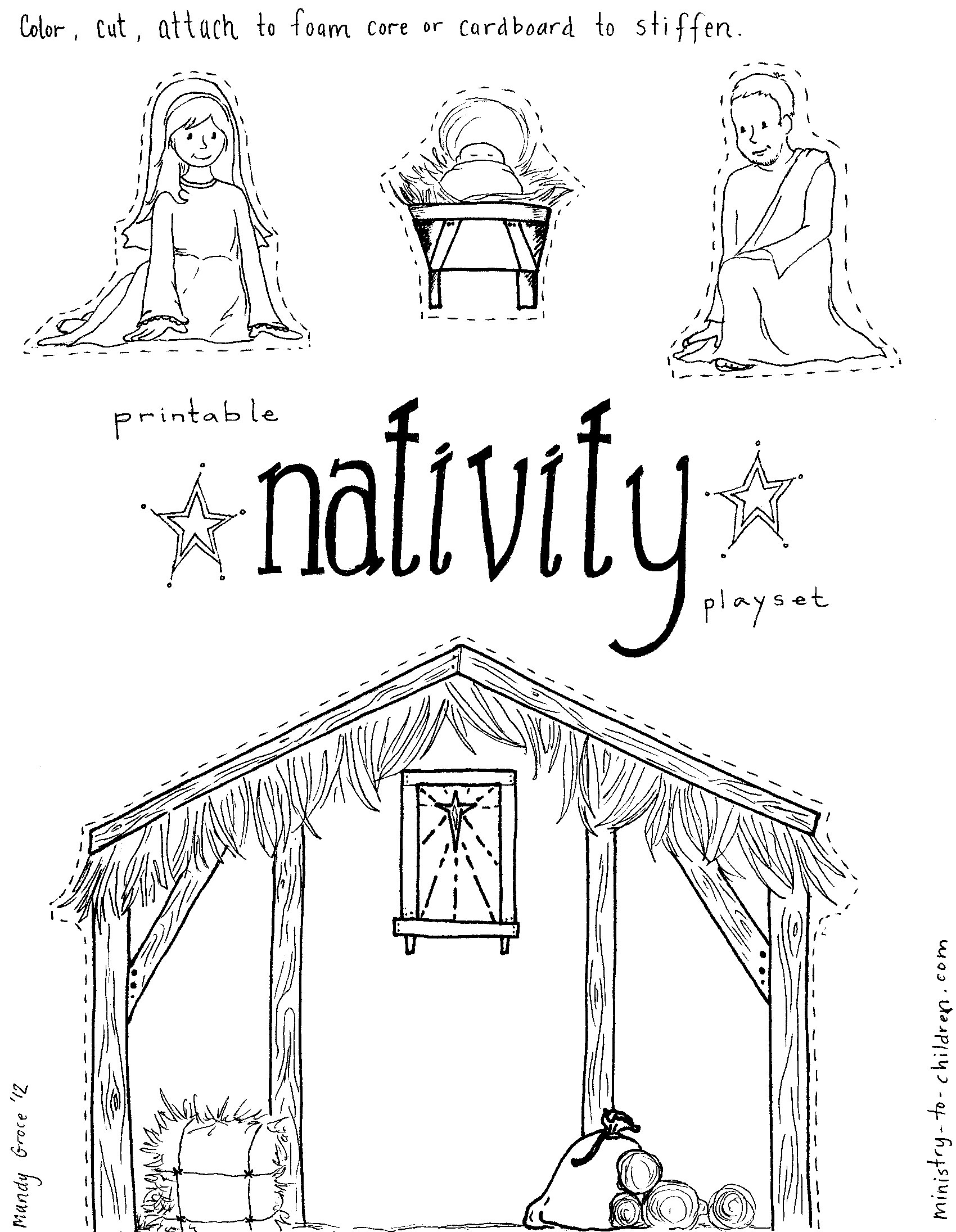 Nativity Coloring Pages For Preschool At GetColorings Free Printable Colorings Pages To
