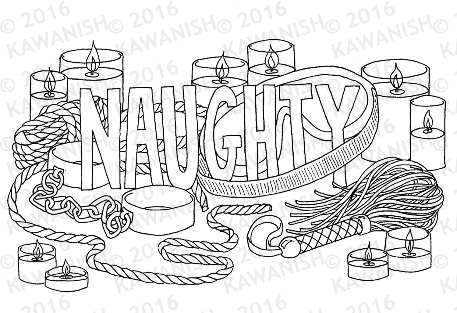 Kinky Coloring Pages Free