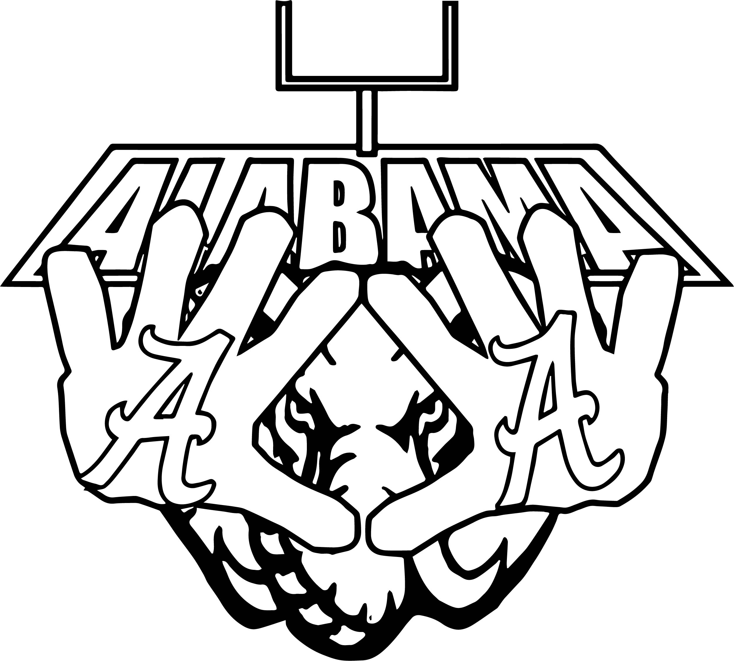 Ncaa Football Logo Coloring Pages Sketch Coloring Page