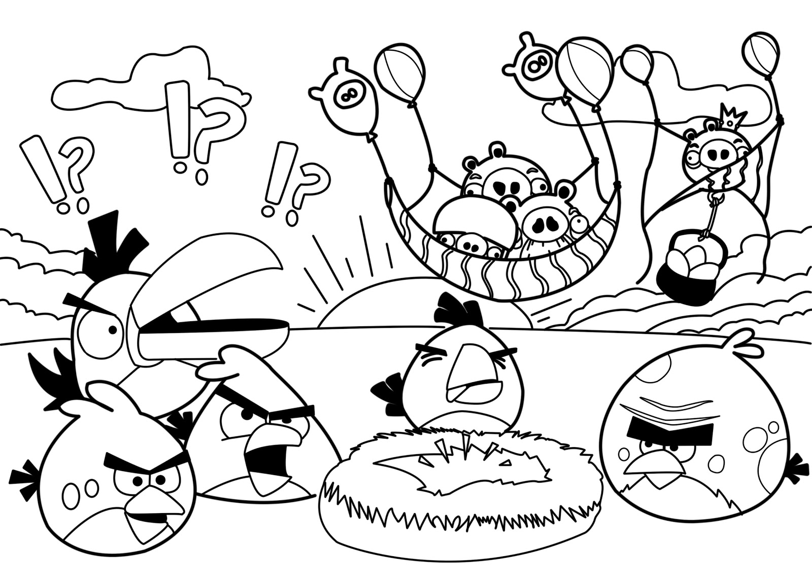 New Angry Birds Coloring Pages Learn To Coloring