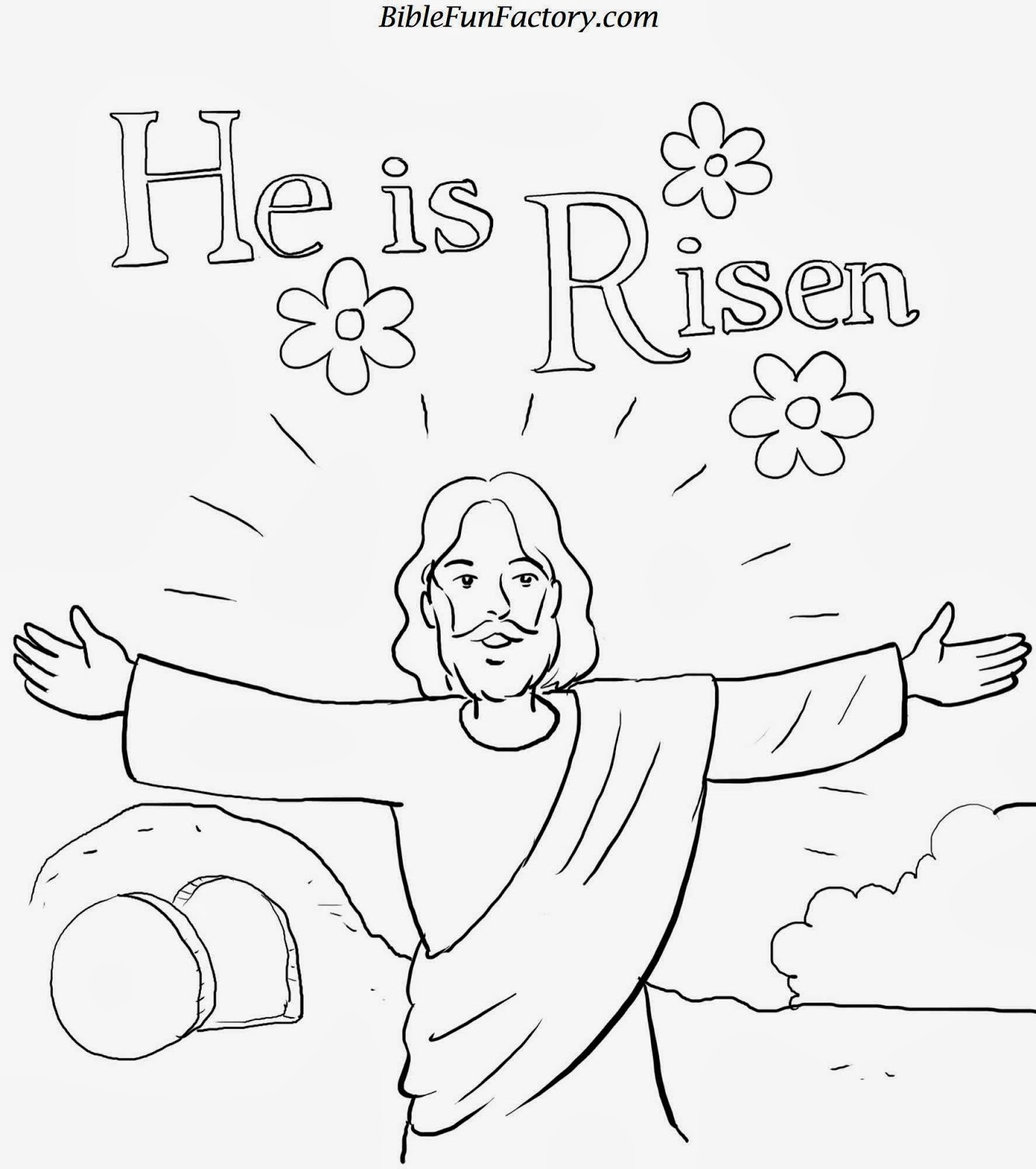 New Christian Easter Coloring Pages For Kids