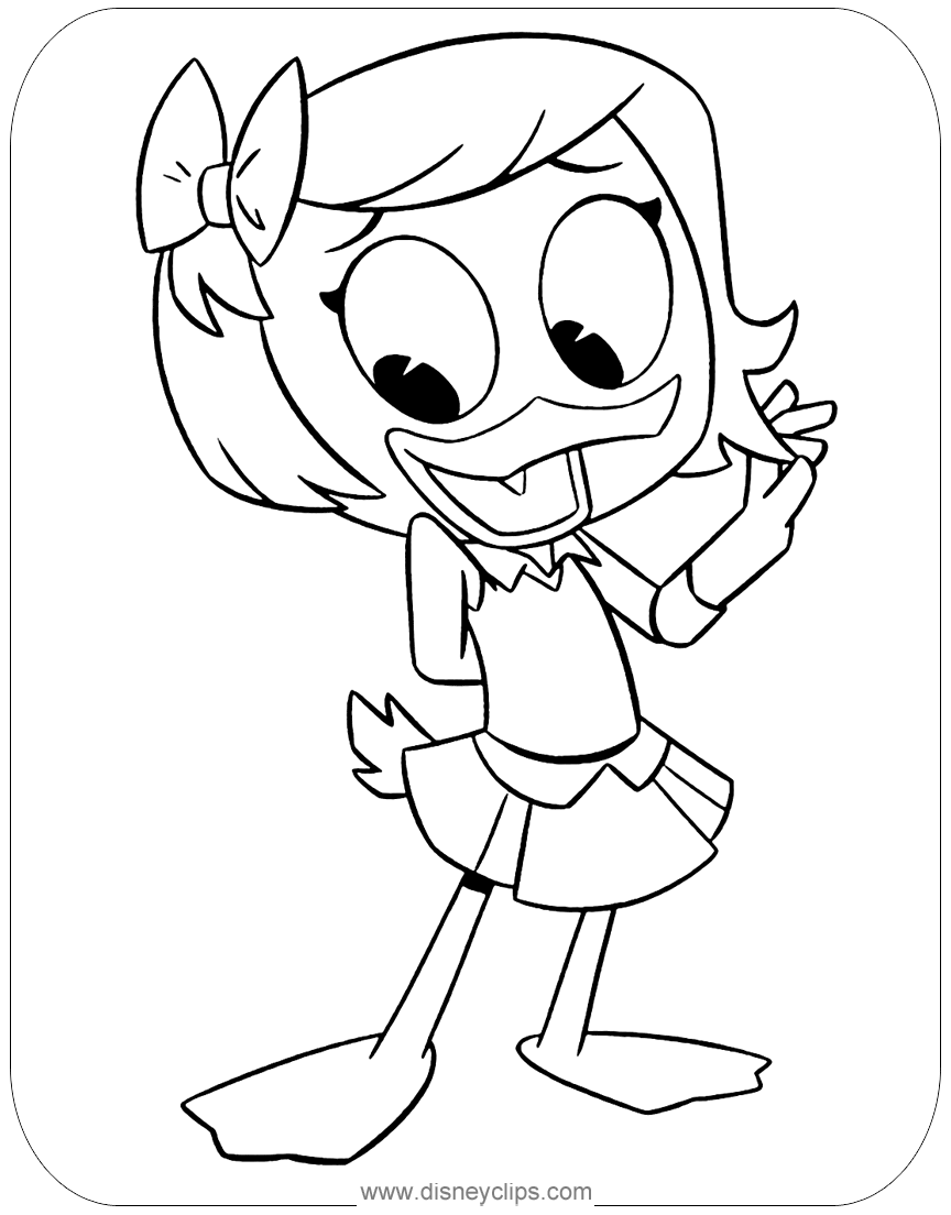 New Ducktales Coloring Pages Disneyclips