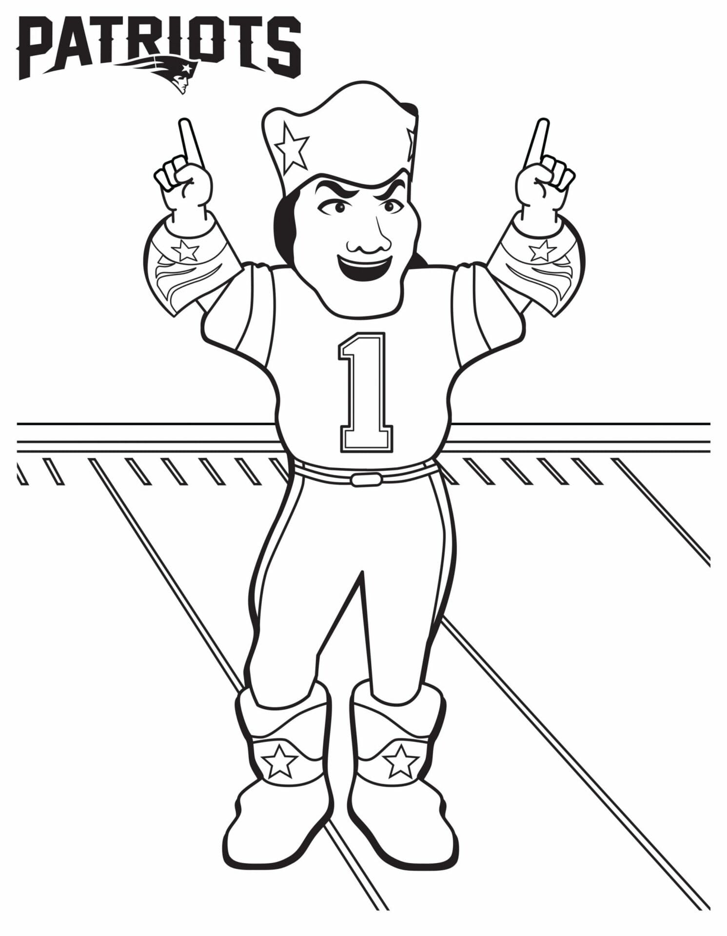 New England Patriots Coloring Page Download Print Or Color Online For Free