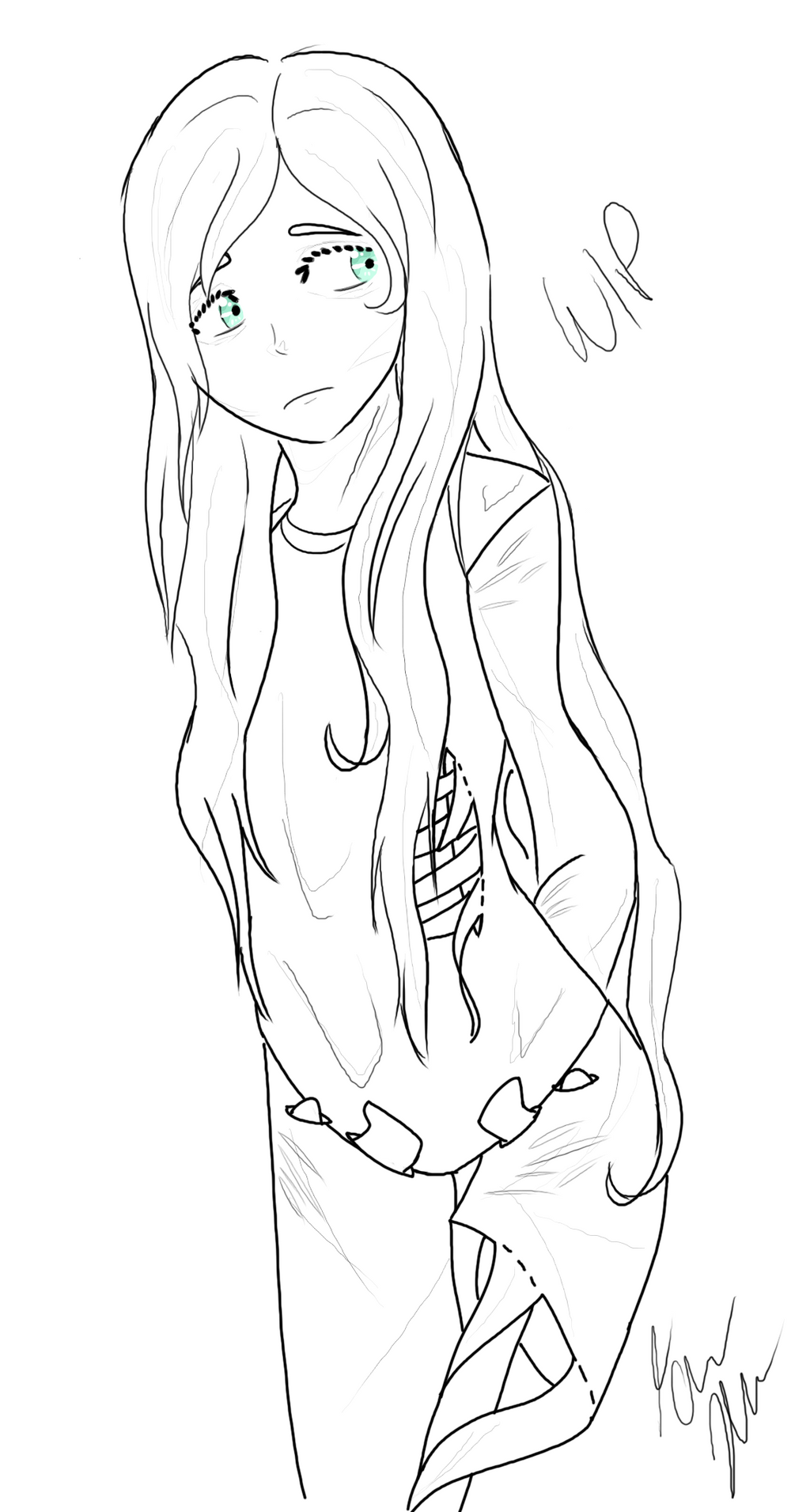 New OC Lineart By Lvcrimosa On DeviantArt