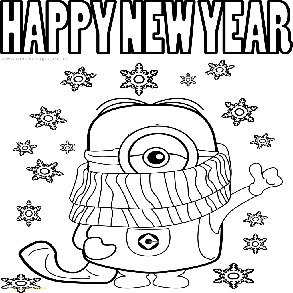 New Years 2018 Coloring Pages